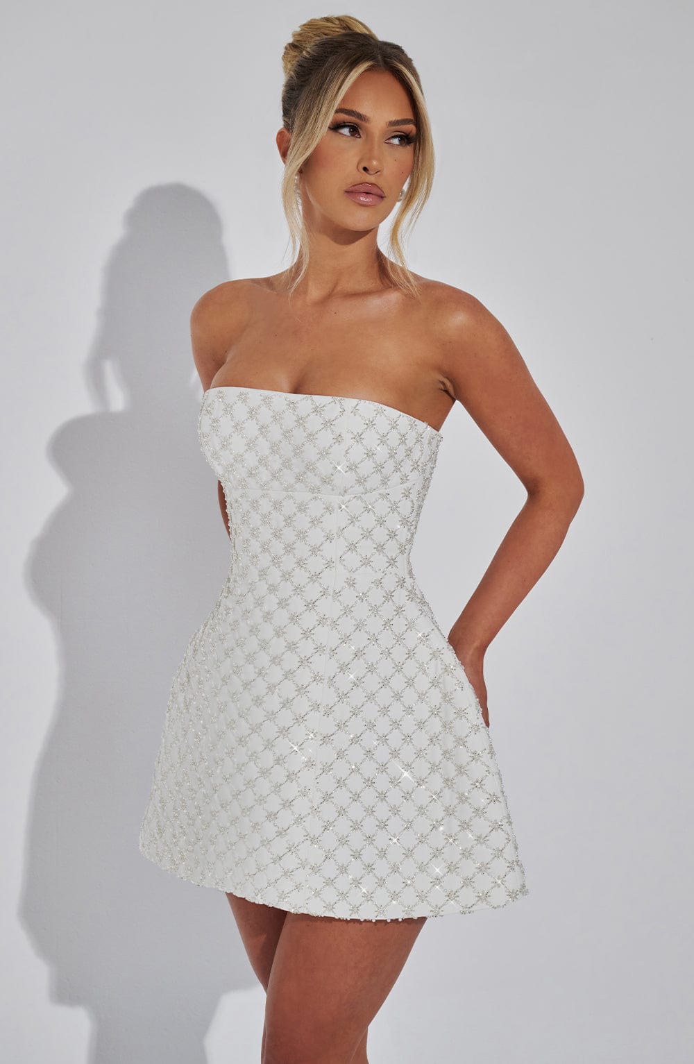 Belavie Beatricella Mini Dress - Ivory