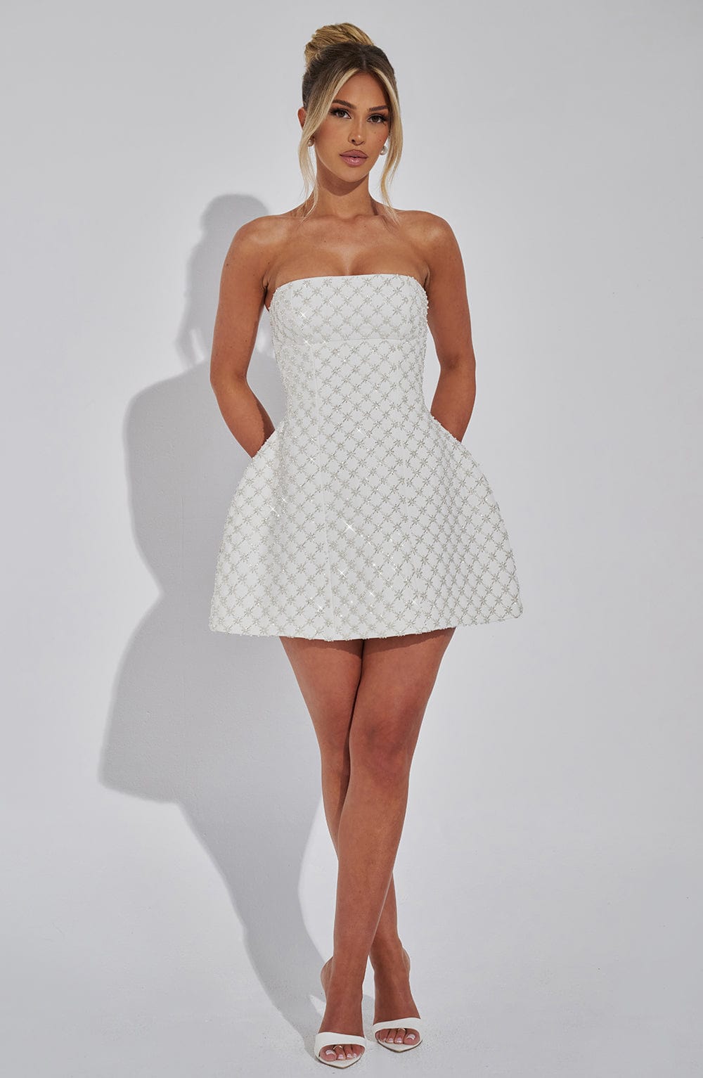 Belavie Beatricella Mini Dress - Ivory