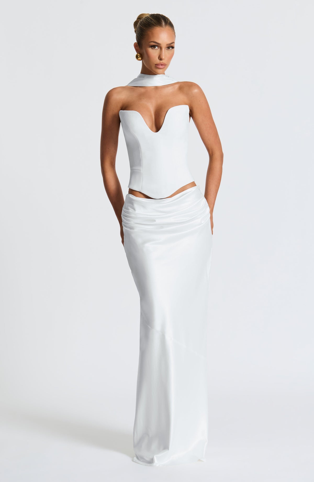 Belavie Bernadettella Maxi Skirt - Ivory