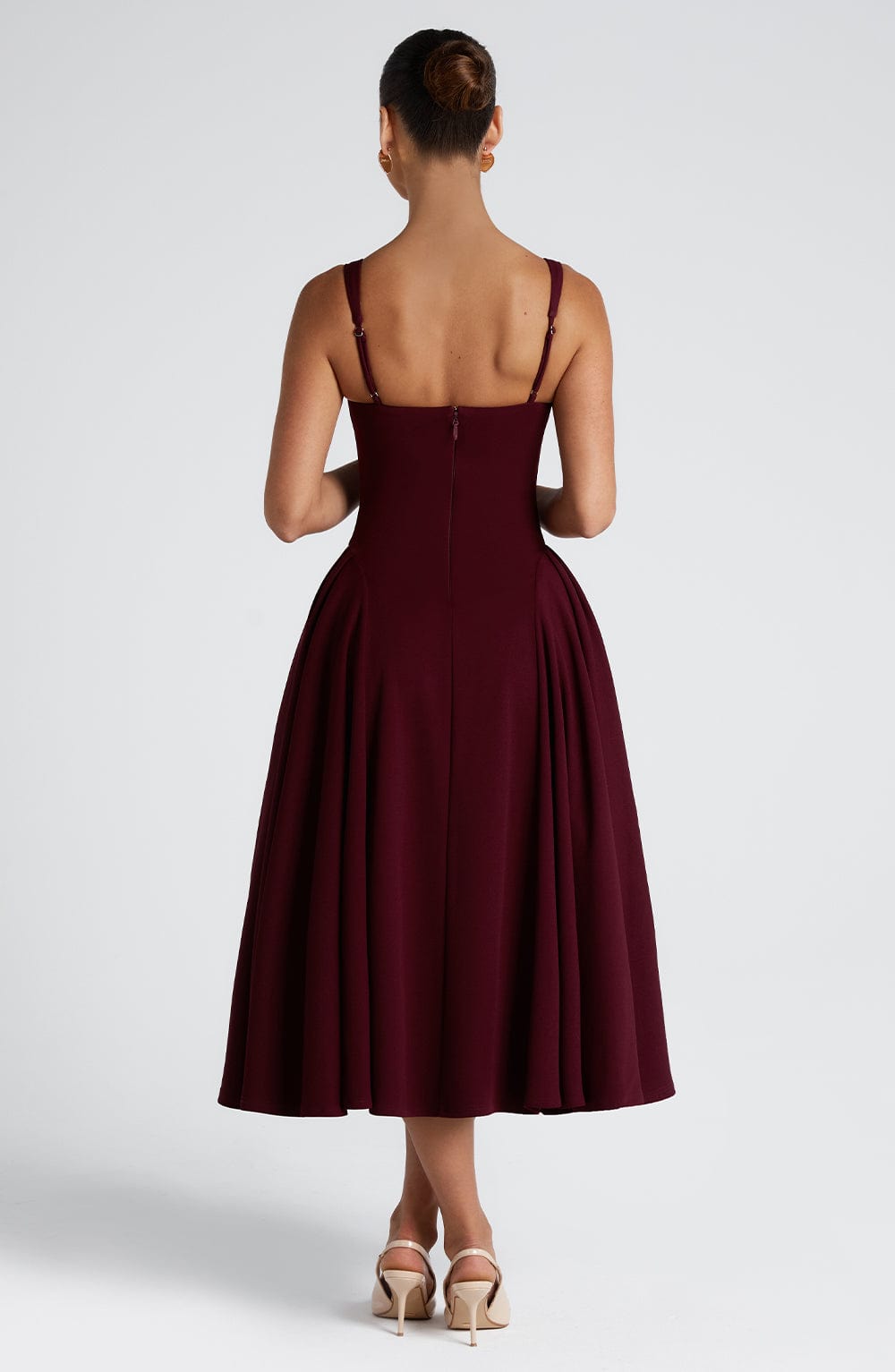 Belavie Bettia Midi Dress - Cherry Lacquer