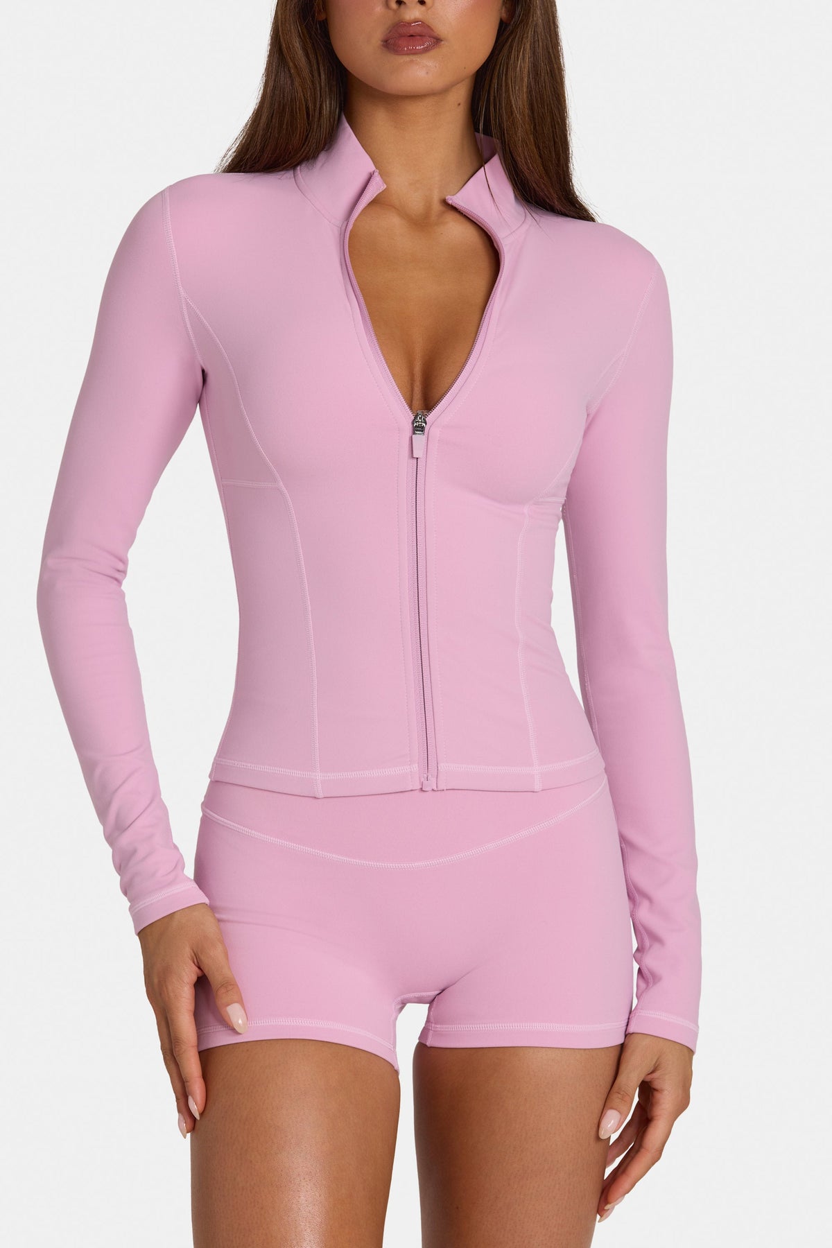 Belavie Soft Active Zip-Up Jacket in Sweet Pink