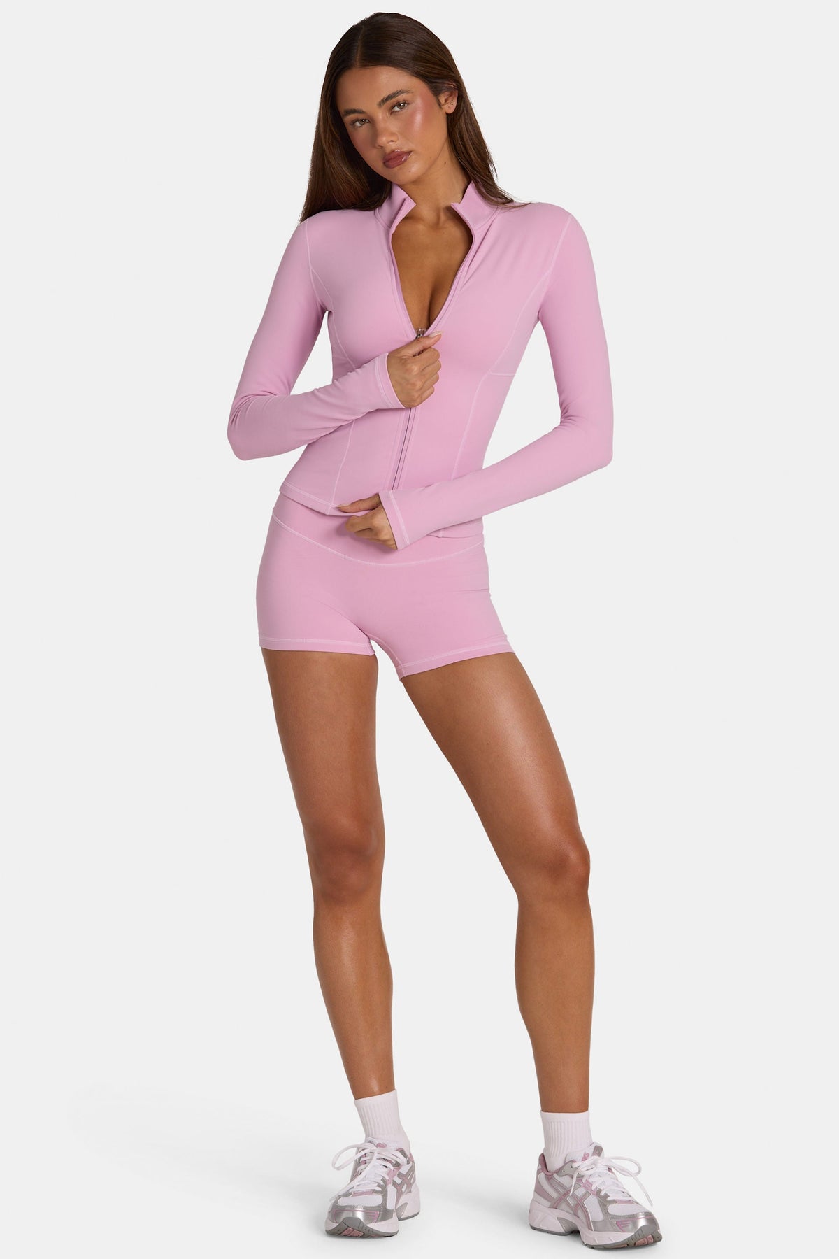 Belavie Soft Active Zip-Up Jacket in Sweet Pink
