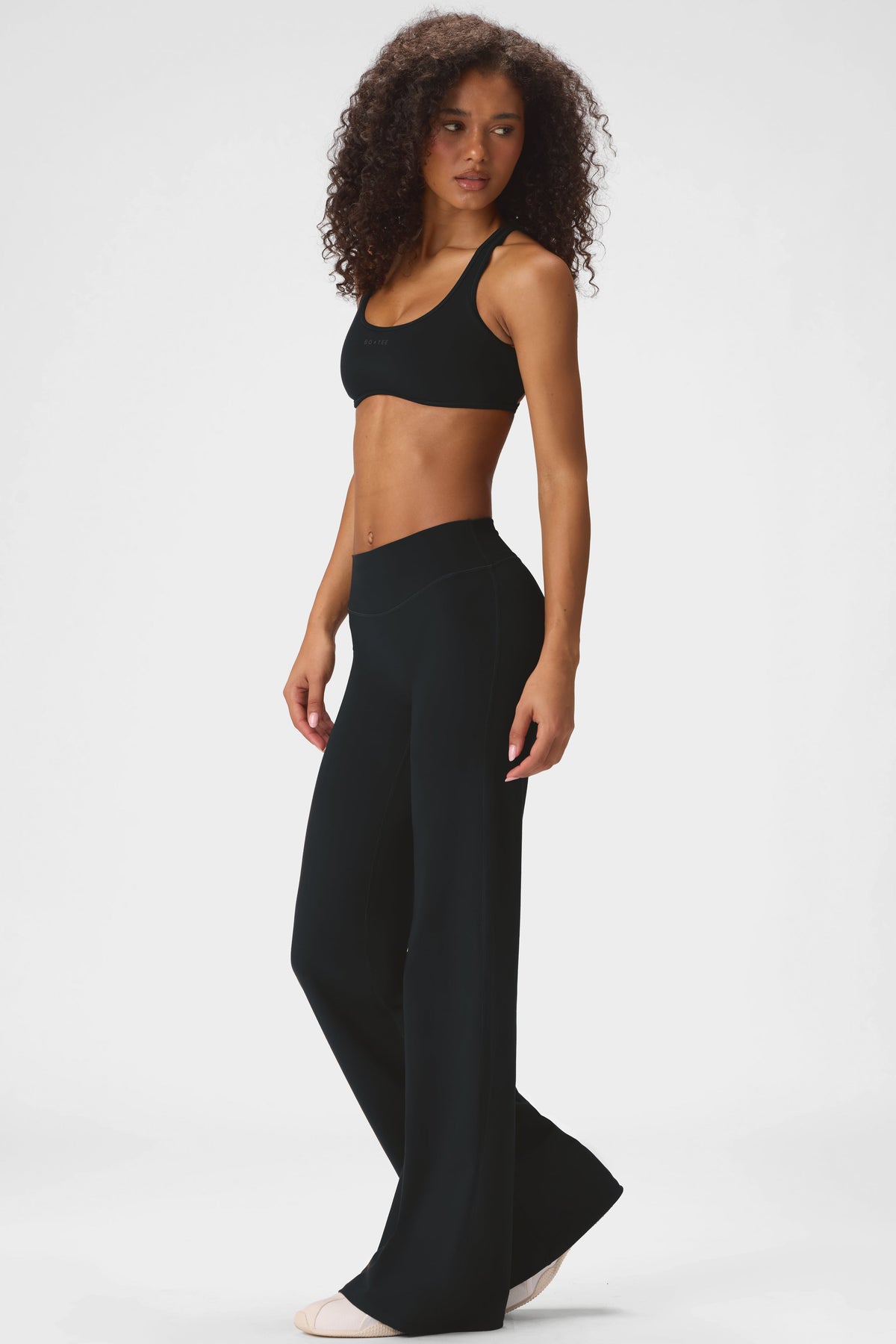 Belavie Soft Active Wide-Leg Trousers in Black
