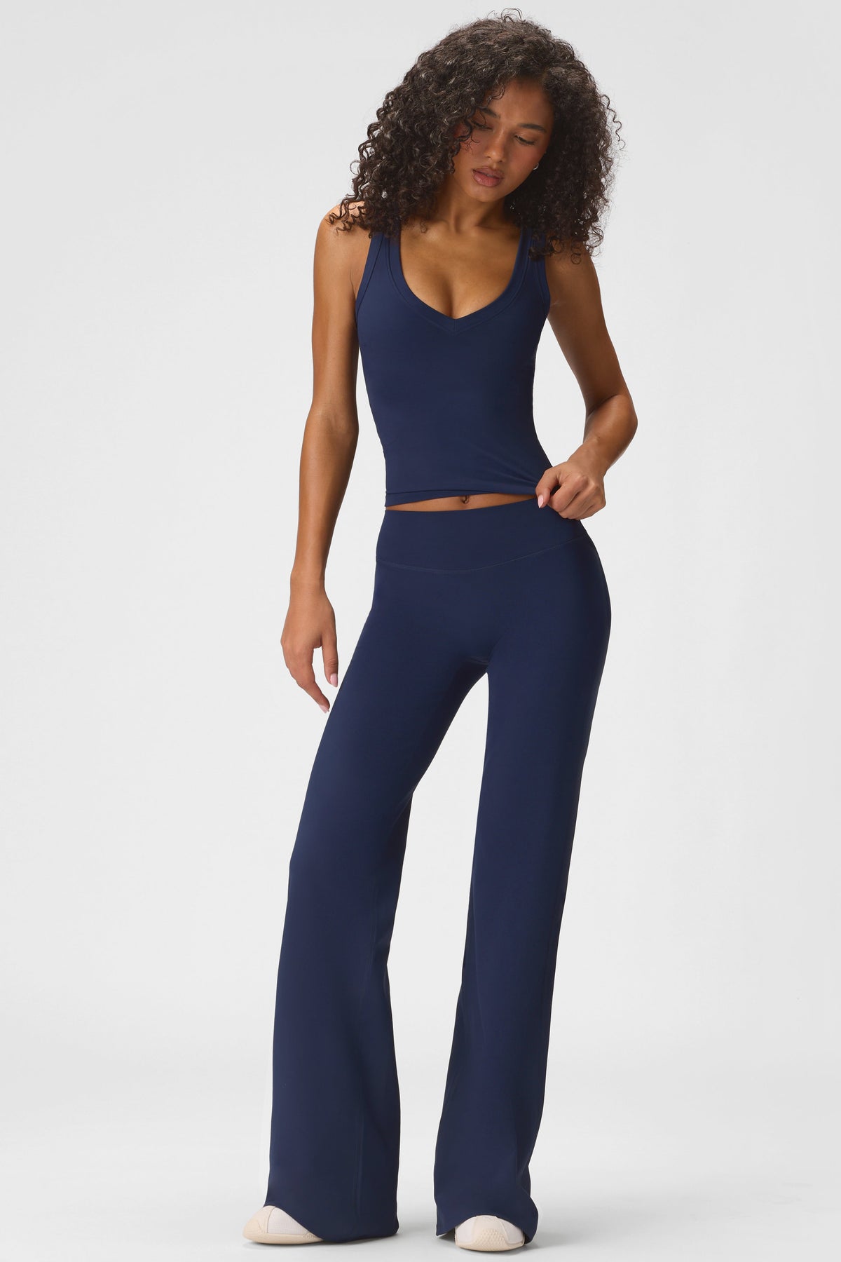 Belavie Soft Active Wide-Leg Trousers in Midnight Navy