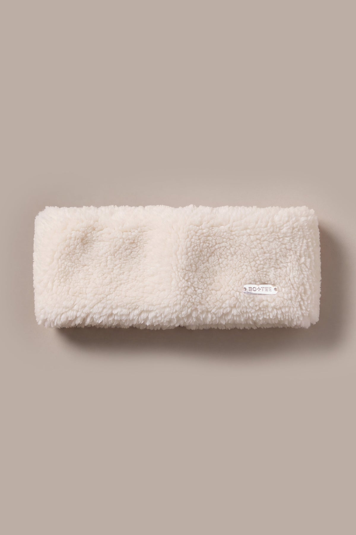 Belavie Teddy Fleece Headband in Vanilla