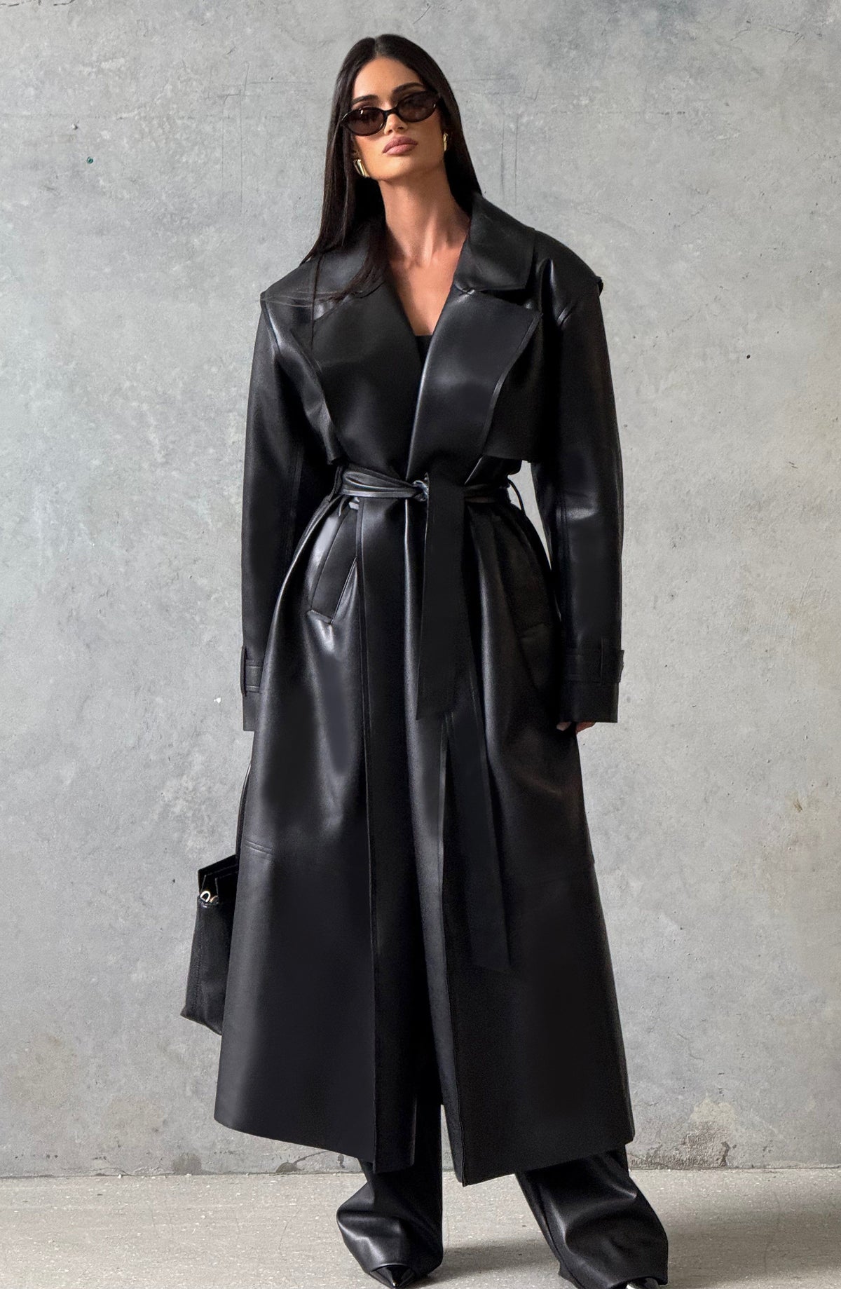 Belavie Bridgeta Trench Coat - Black