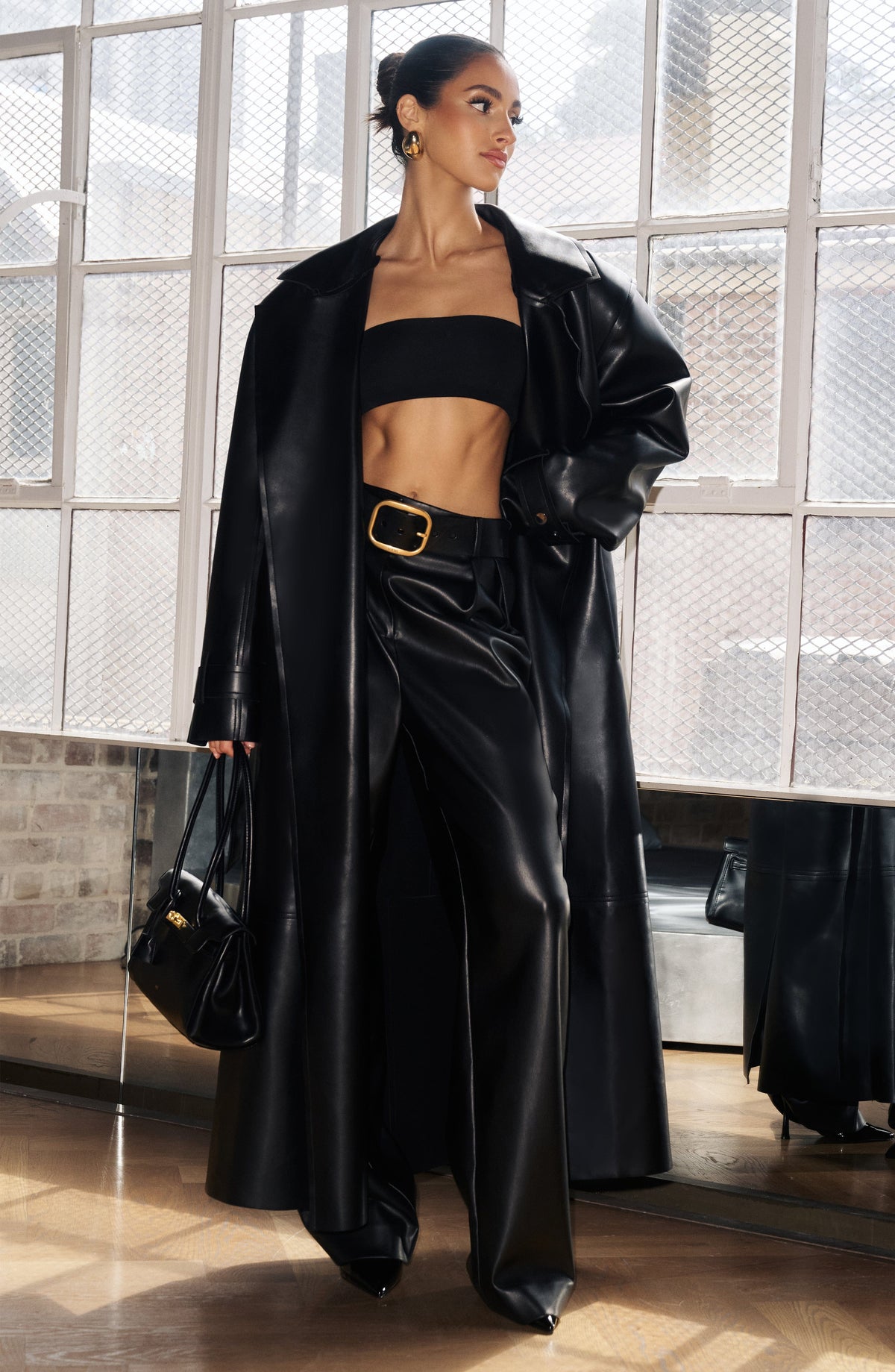 Belavie Bridgeta Trench Coat - Black