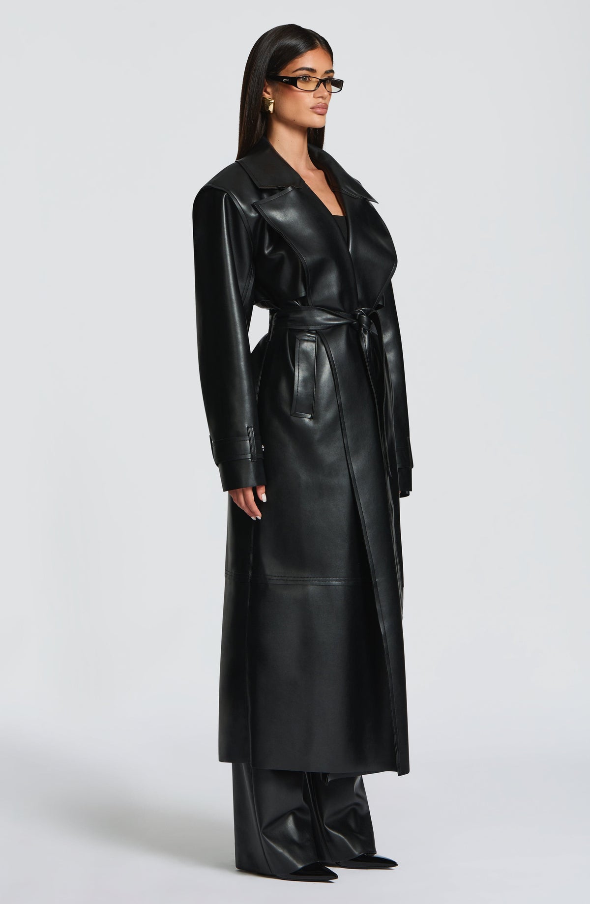 Belavie Bridgeta Trench Coat - Black