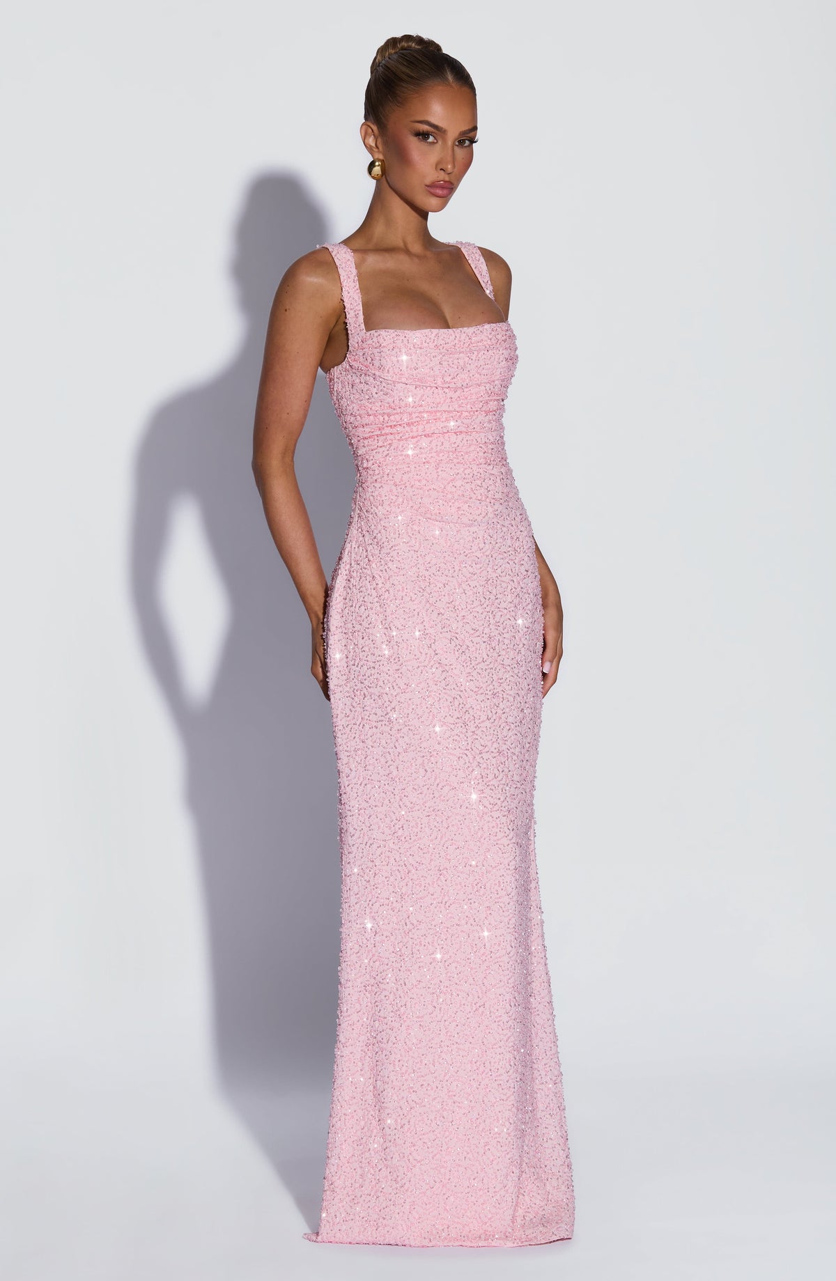 Belavie Calanthella Maxi Dress - Blush Sparkle