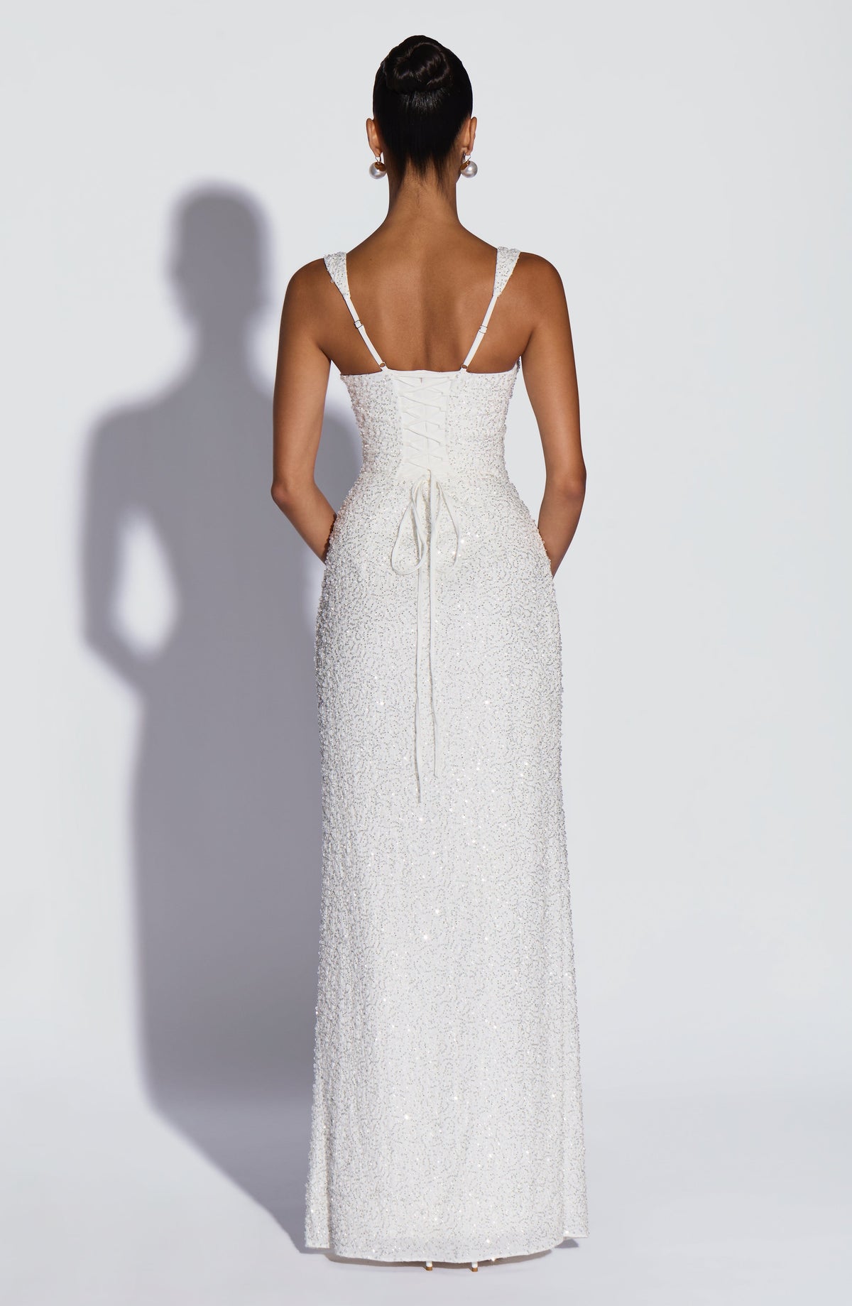 Belavie Calanthella Maxi Dress - Ivory Sparkle