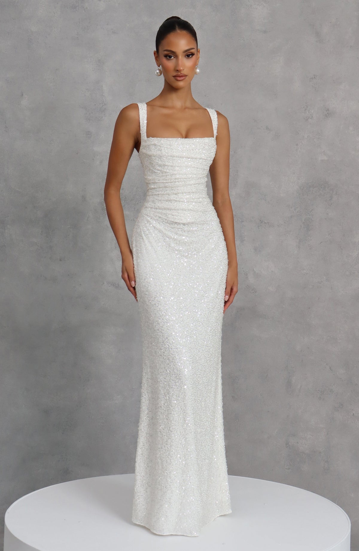 Belavie Calanthella Maxi Dress - Ivory Sparkle