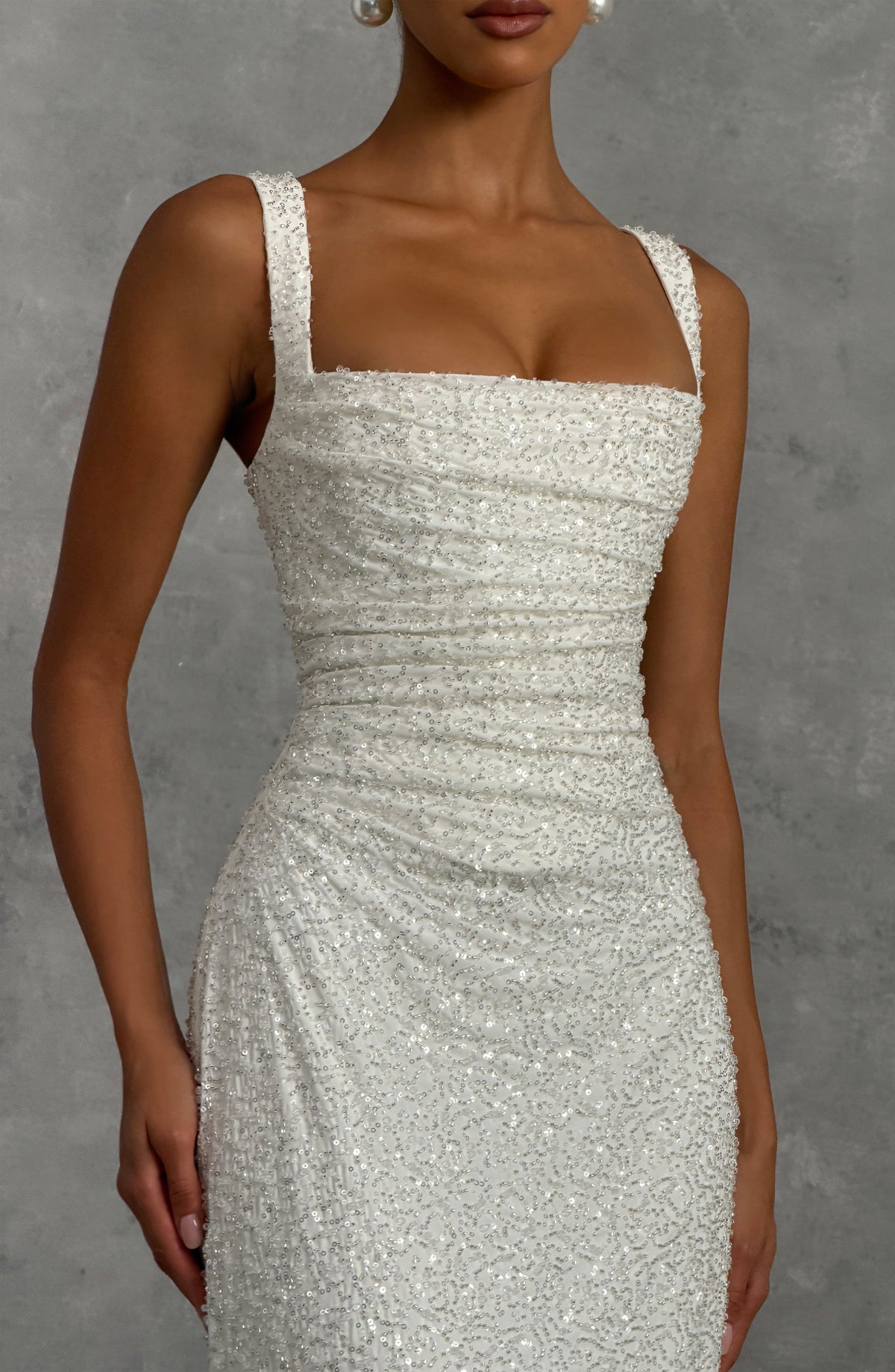 Belavie Calanthella Maxi Dress - Ivory Sparkle
