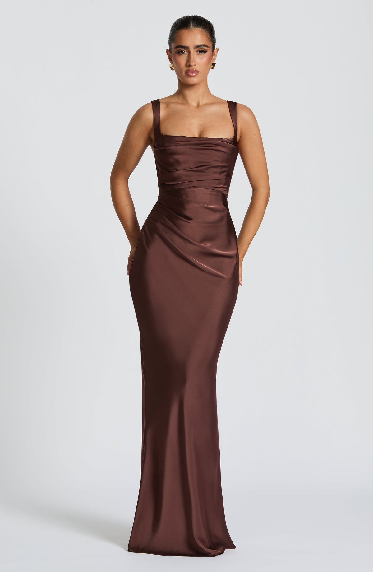 Belavie Calanthella Maxi Dress - Plum Brown