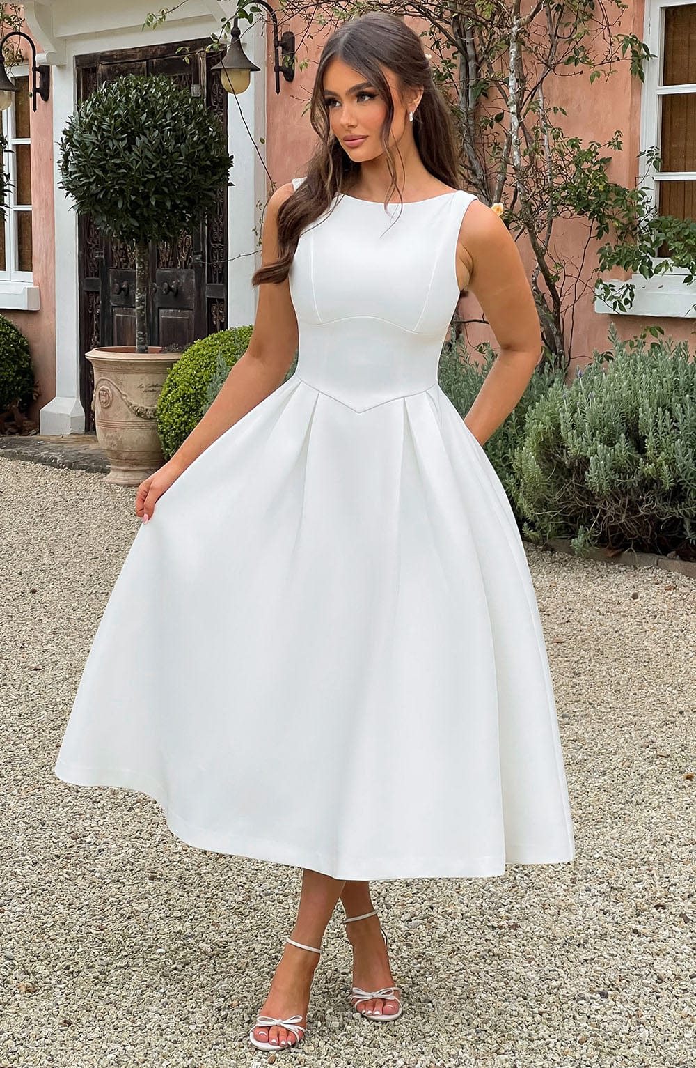 Belavie Clarabellella Midi Dress - Ivory