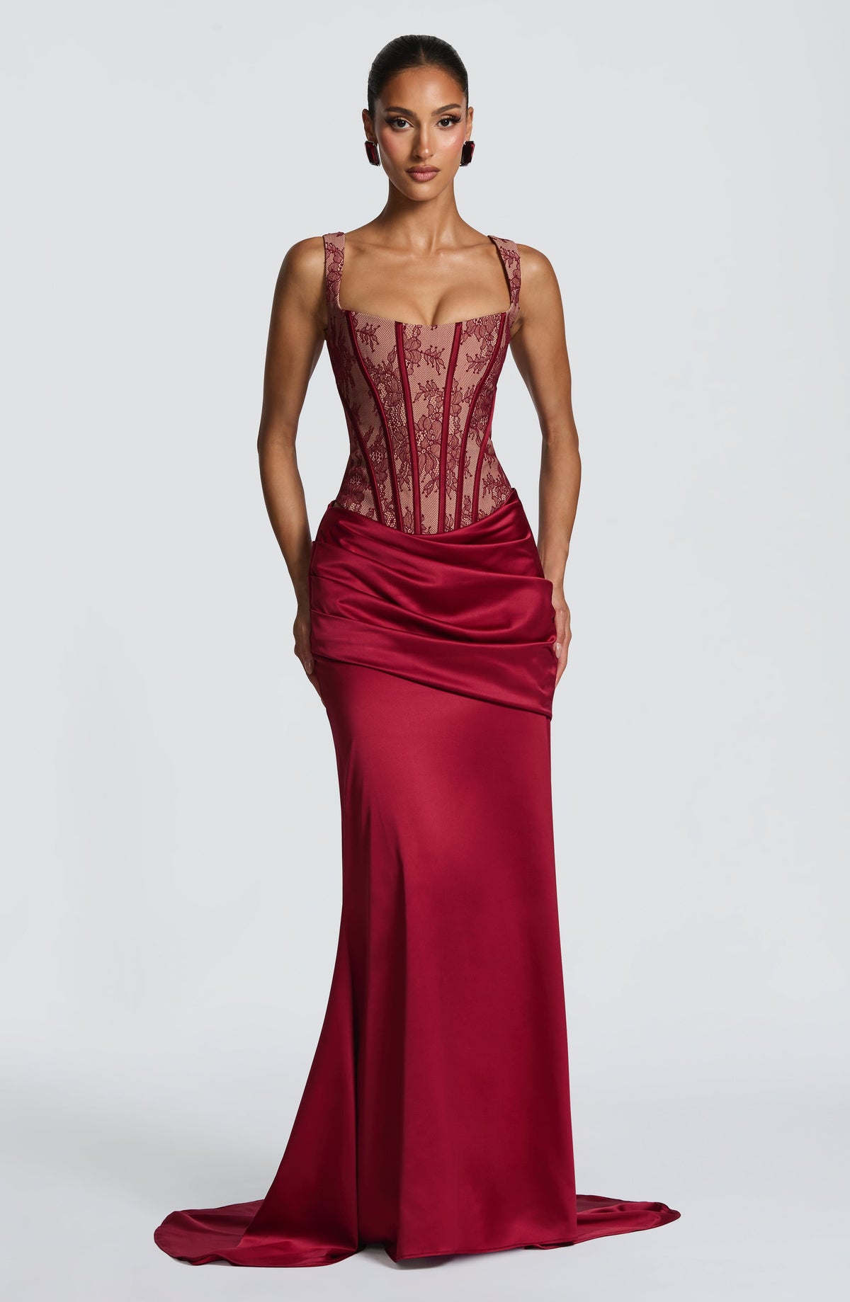 Belavie Claudettella Maxi Skirt - Burgundy