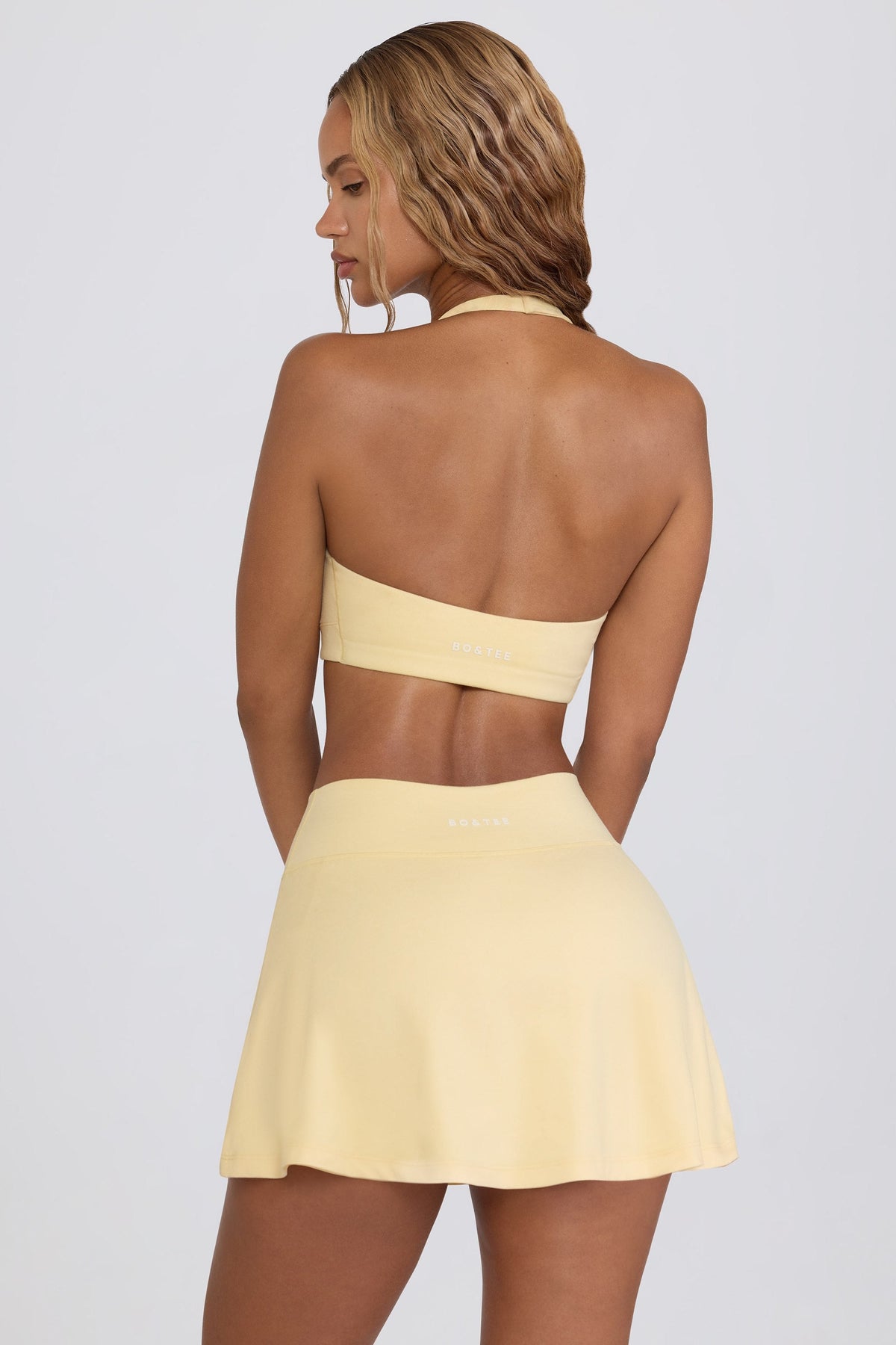 Belavie Soft Active Mini Skort in Lemon Marl