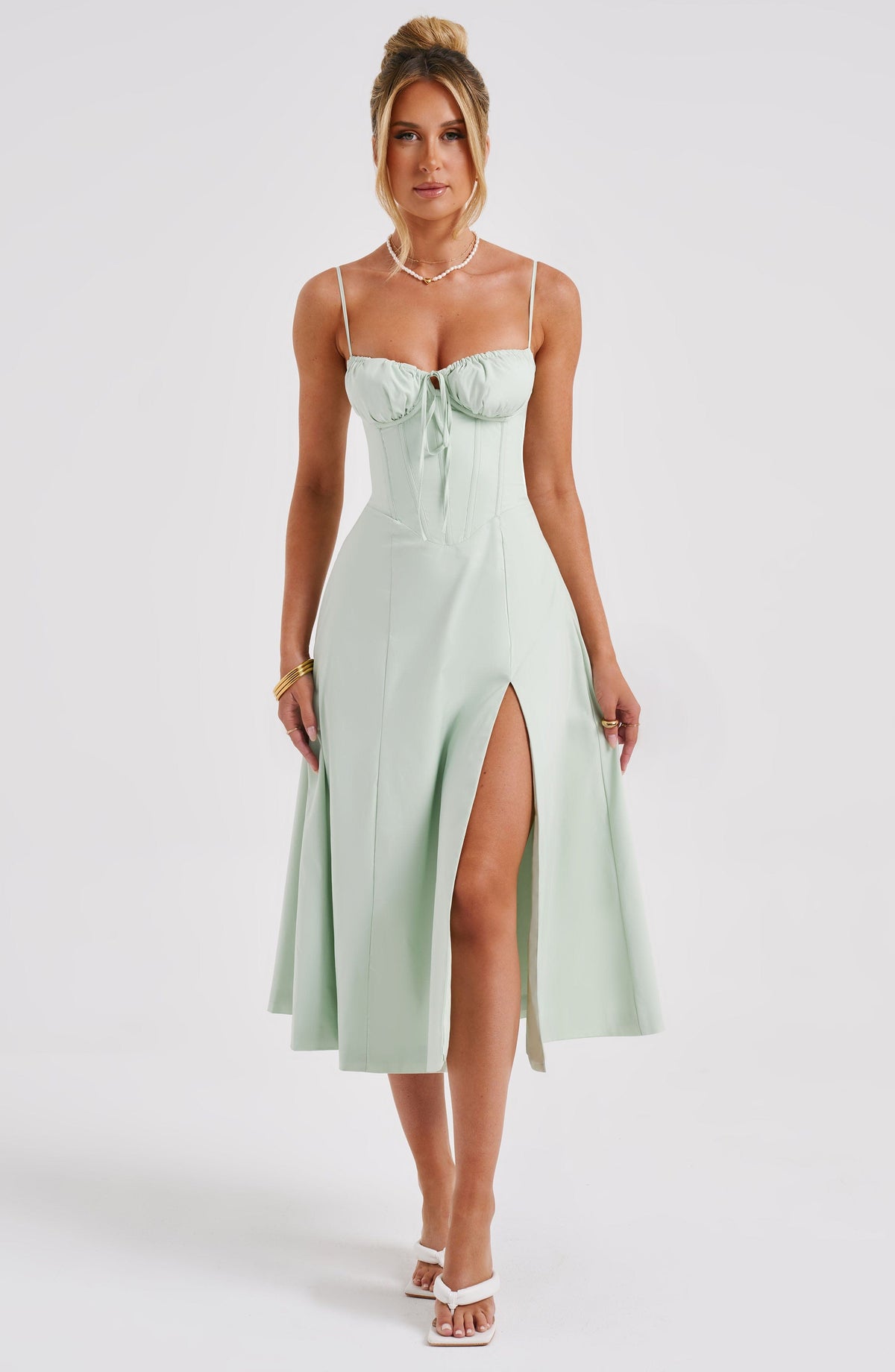 Belavie Deannella Midi Dress - Sage