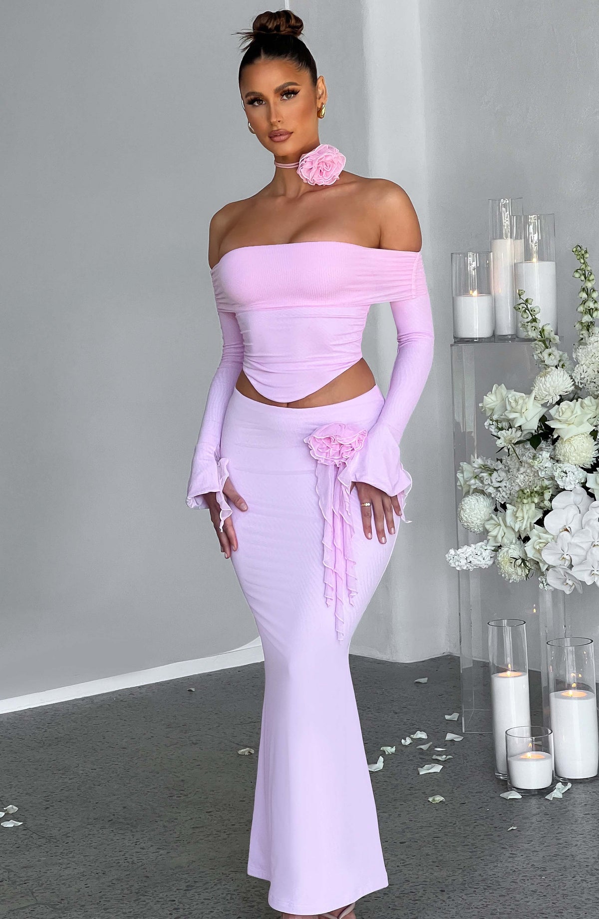 Belavie Deemella Maxi Skirt - Pink