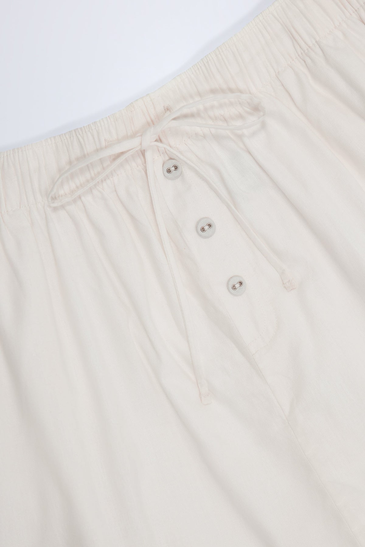 Belavie Elsia Tie-Front Cotton-Poplin Shorts in White