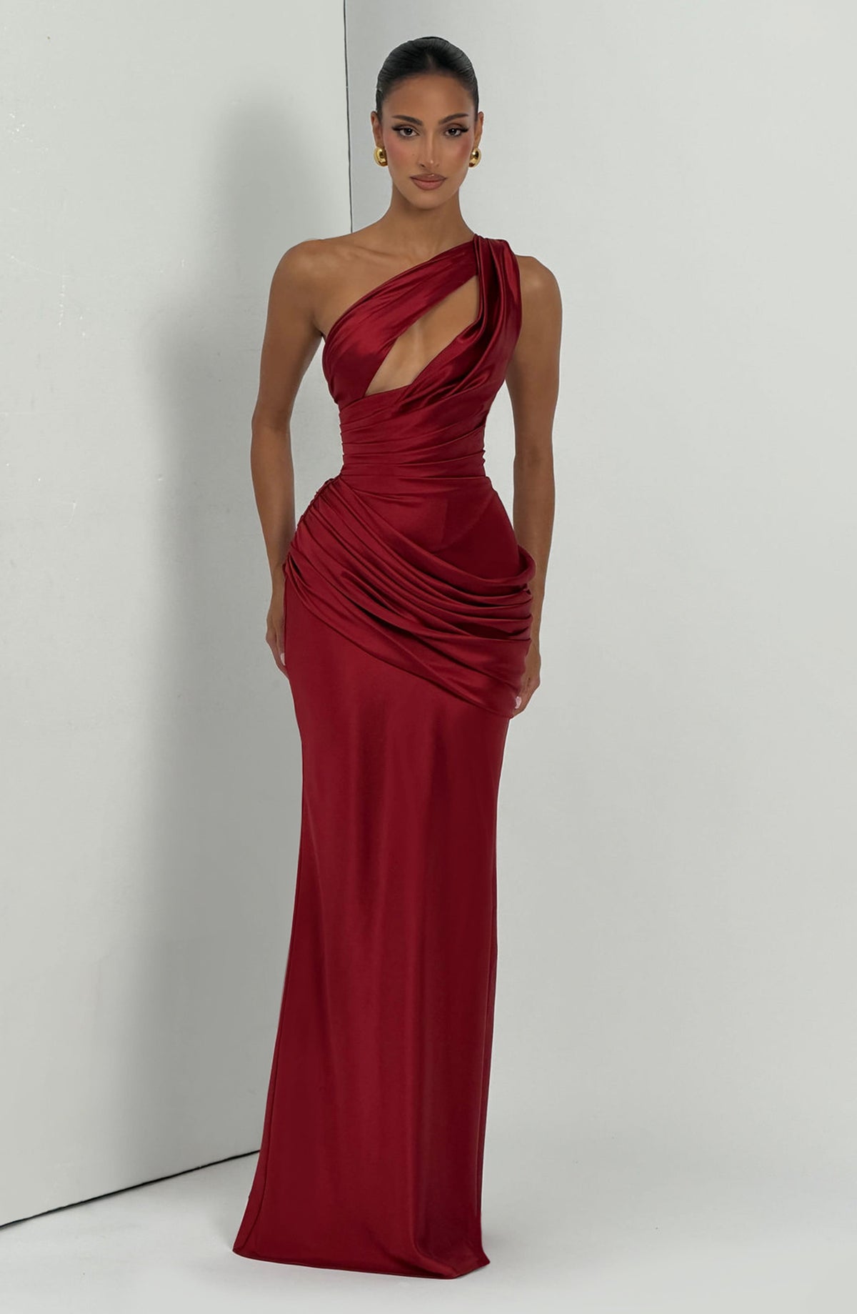 Belavie Eminella Maxi Dress - Deep Red