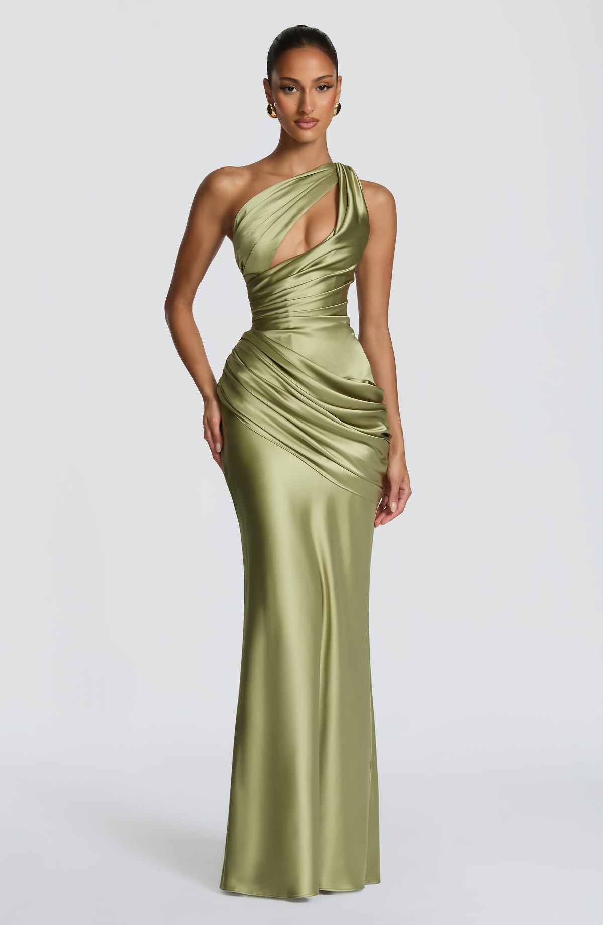 Belavie Eminella Maxi Dress - Light Olive