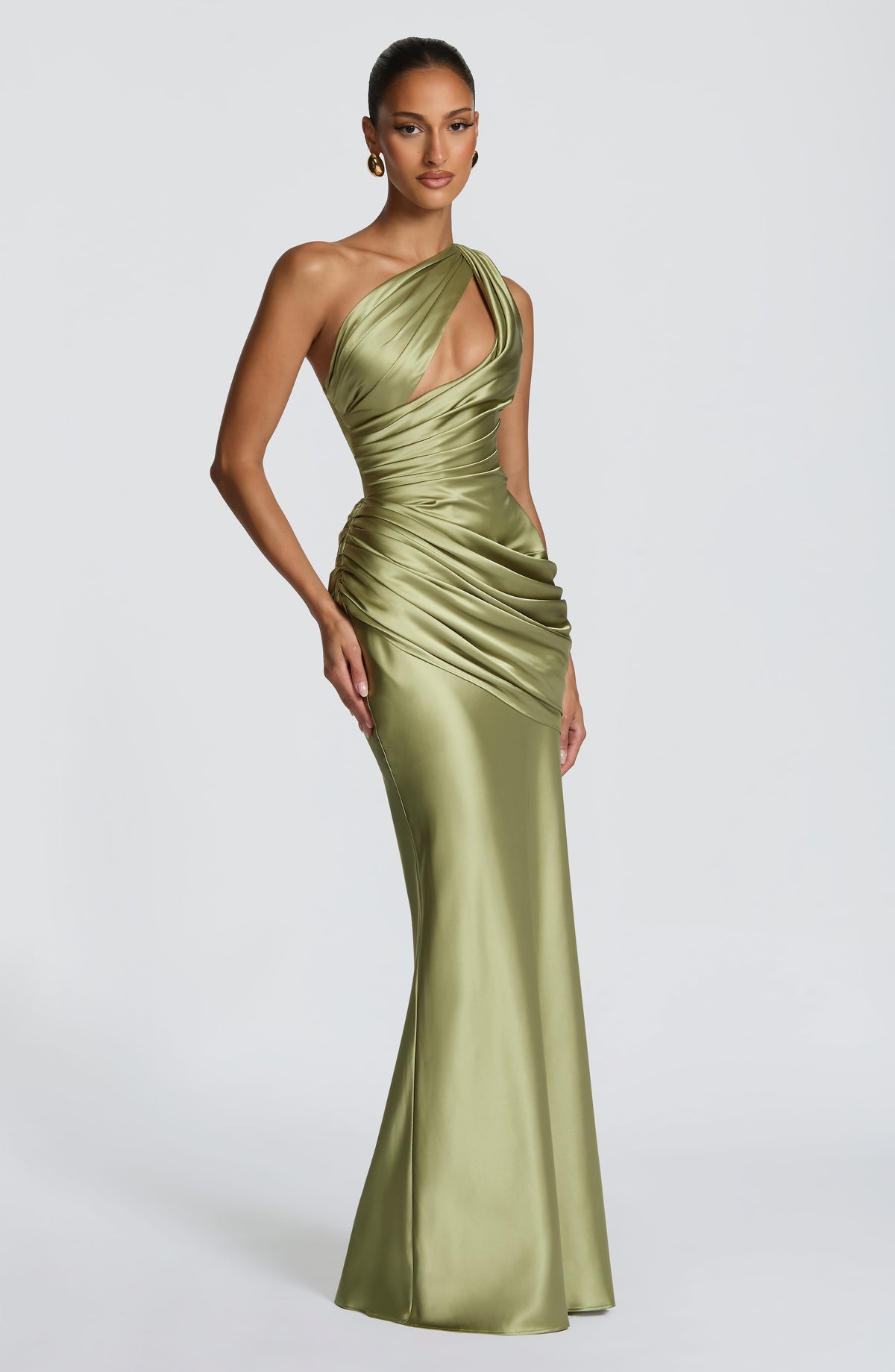 Belavie Eminella Maxi Dress - Light Olive