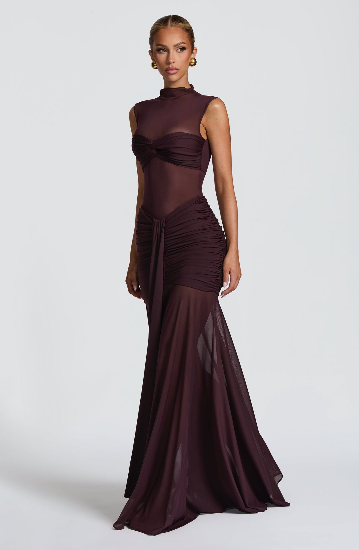 Belavie Faella Maxi Skirt - Plum