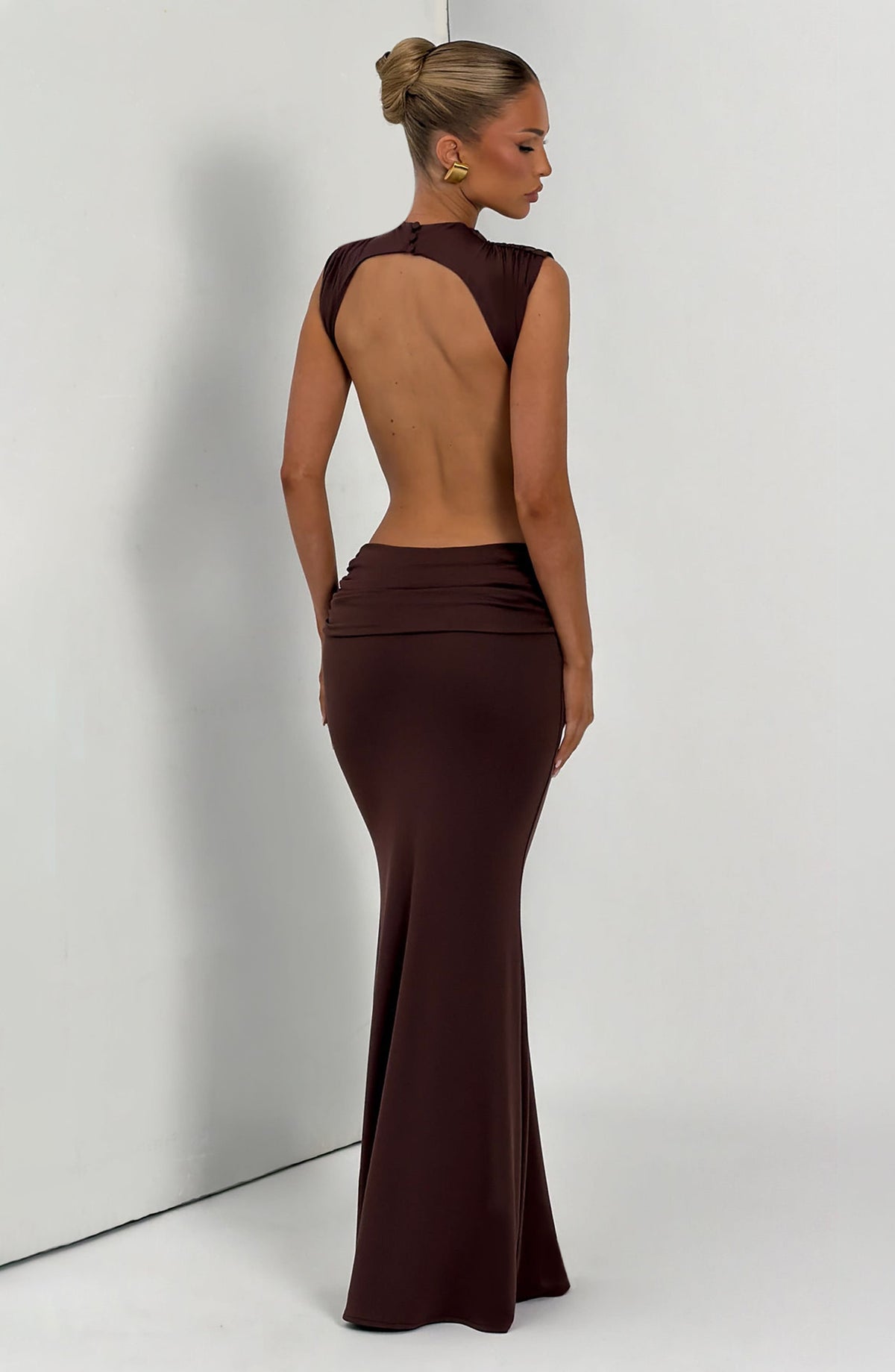 Belavie Fenellella Maxi Dress - Plum Brown