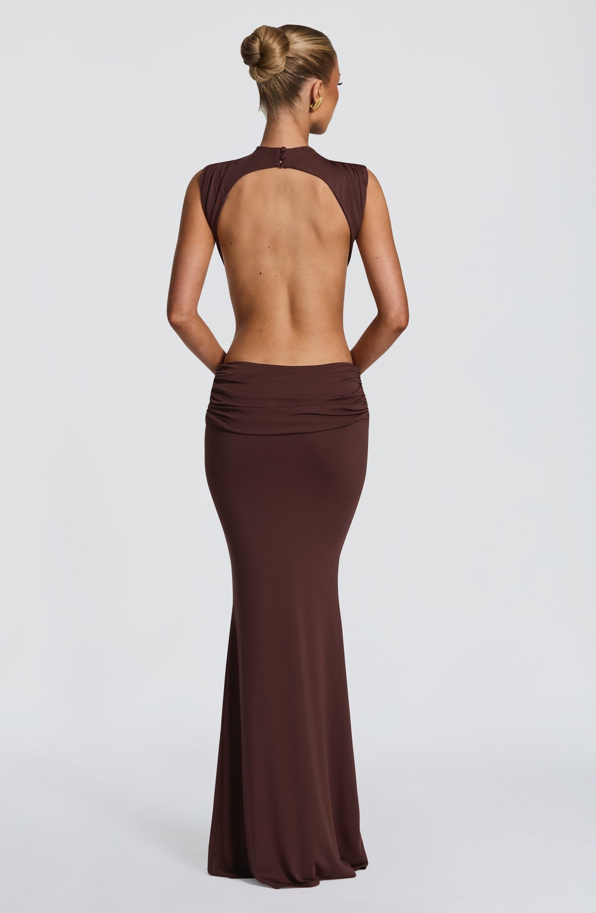 Belavie Fenellella Maxi Dress - Plum Brown