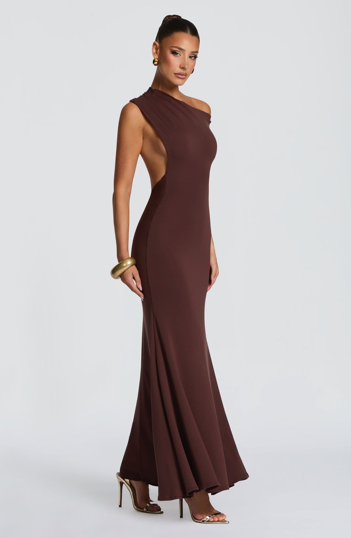 Belavie Fiorella Maxi Dress - Plum Brown