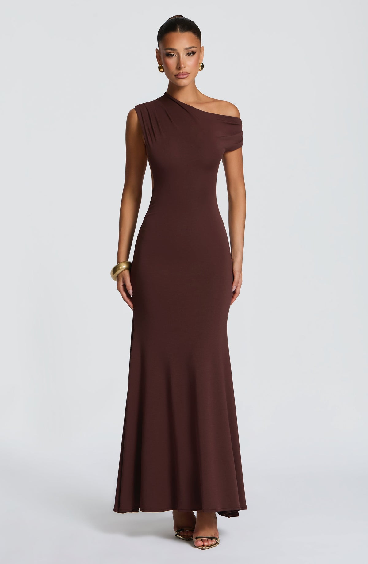 Belavie Fiorella Maxi Dress - Plum Brown