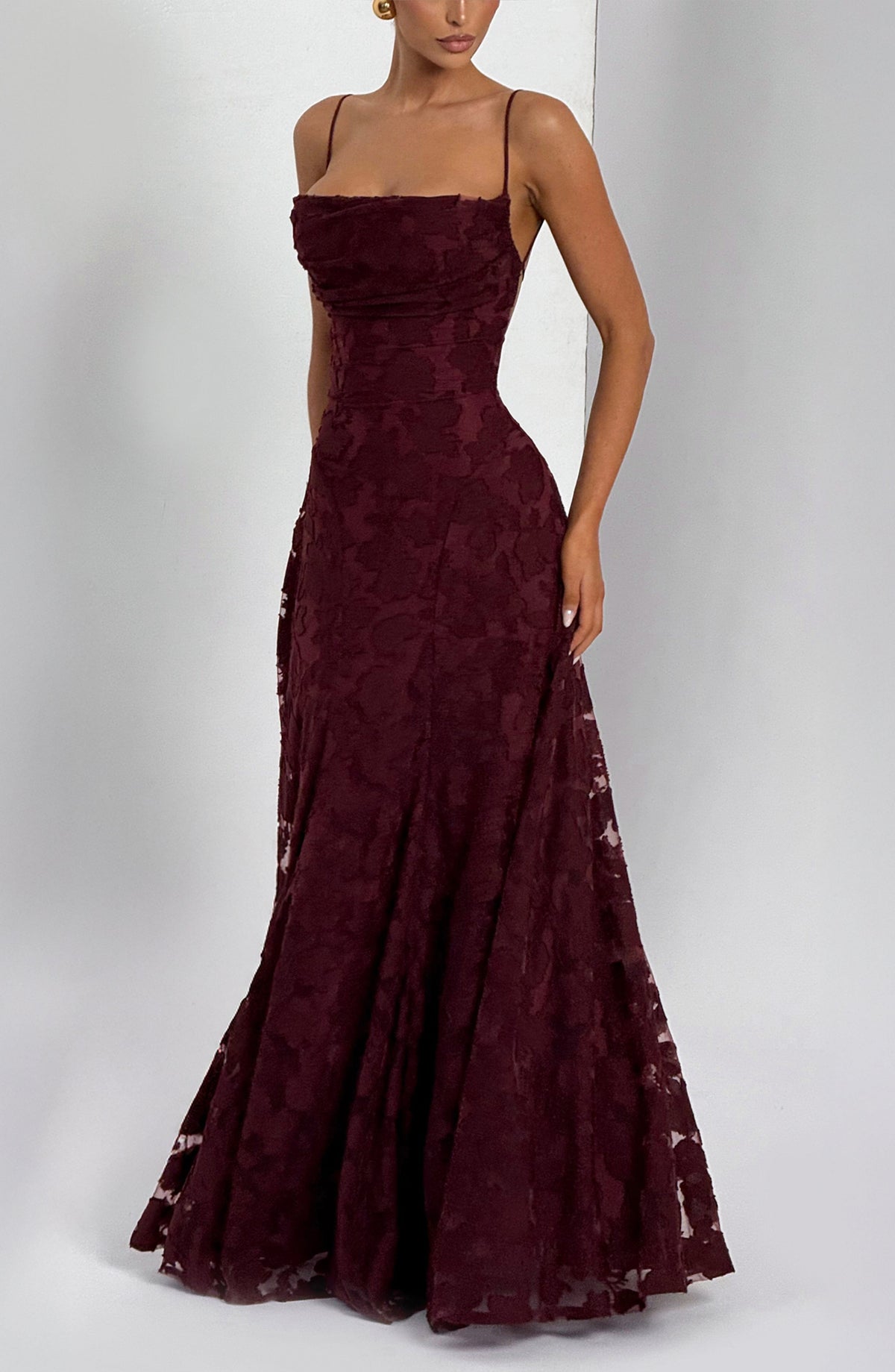 Belavie Francissa Maxi Dress - Cherry Lacquer