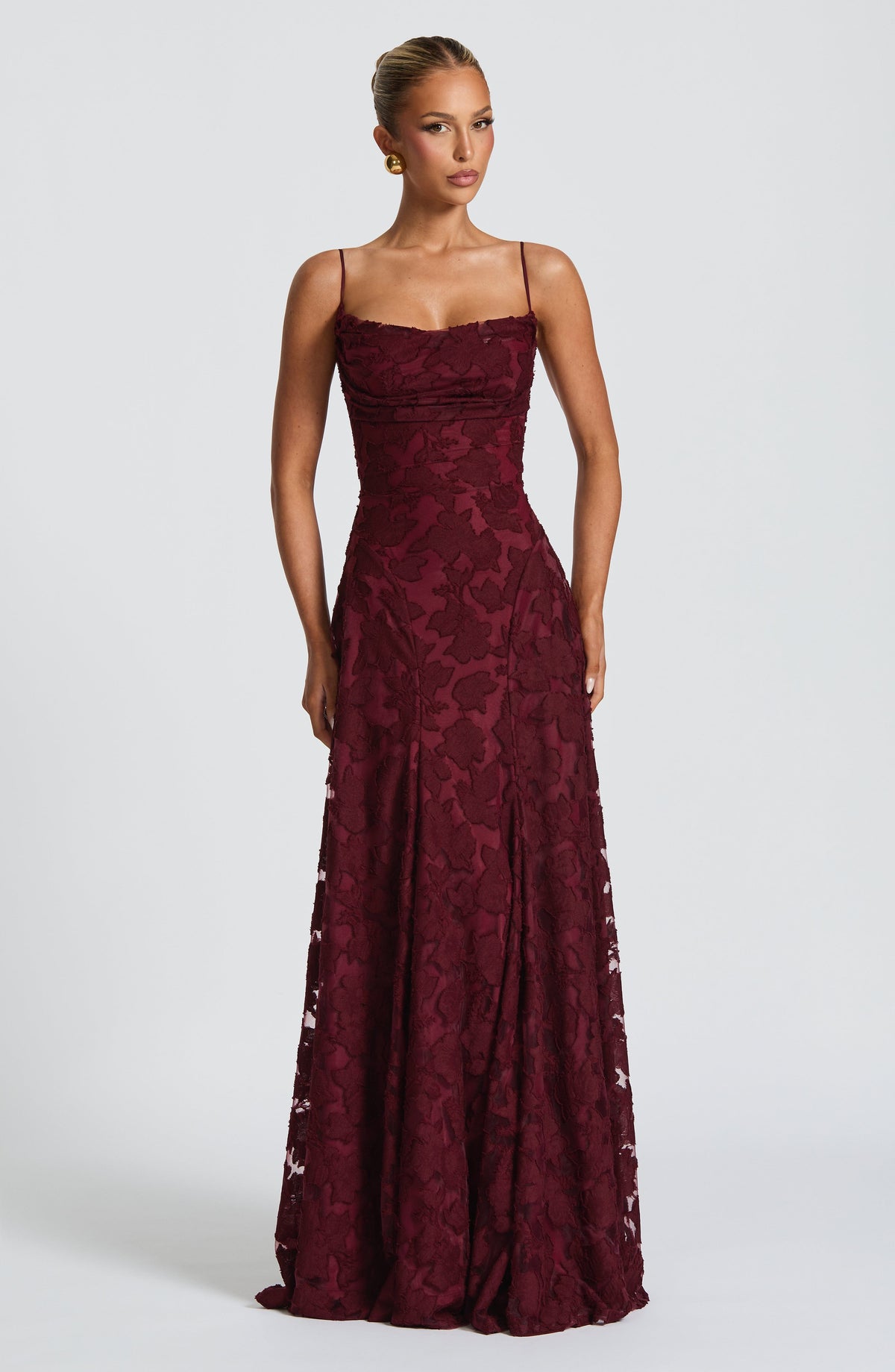Belavie Francissa Maxi Dress - Cherry Lacquer