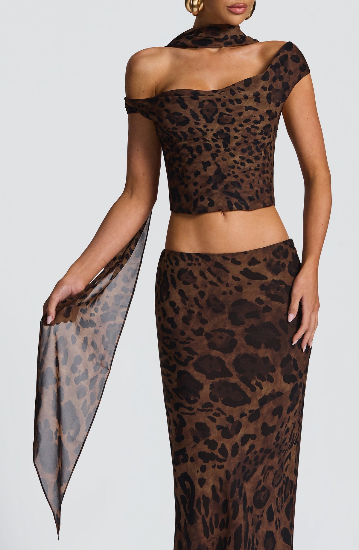 Belavie Fredella Scarf - Leopard Print