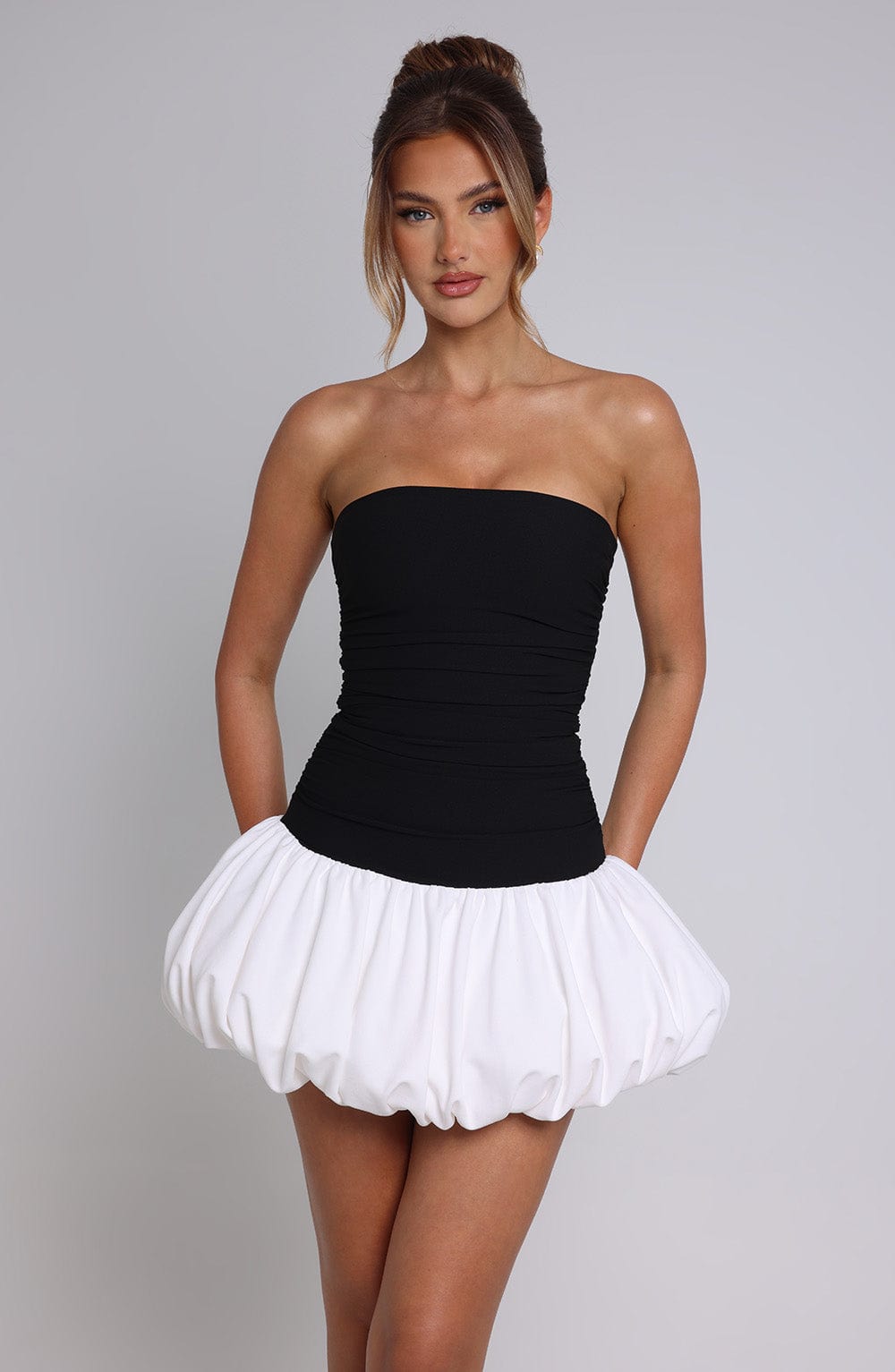 Belavie Gemmella Mini Dress - Black/White