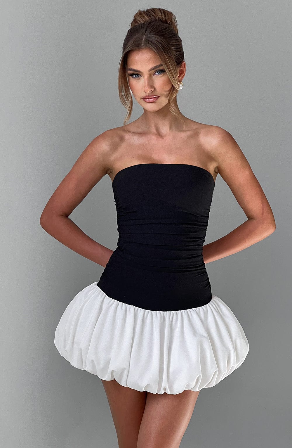 Belavie Gemmella Mini Dress - Black/White
