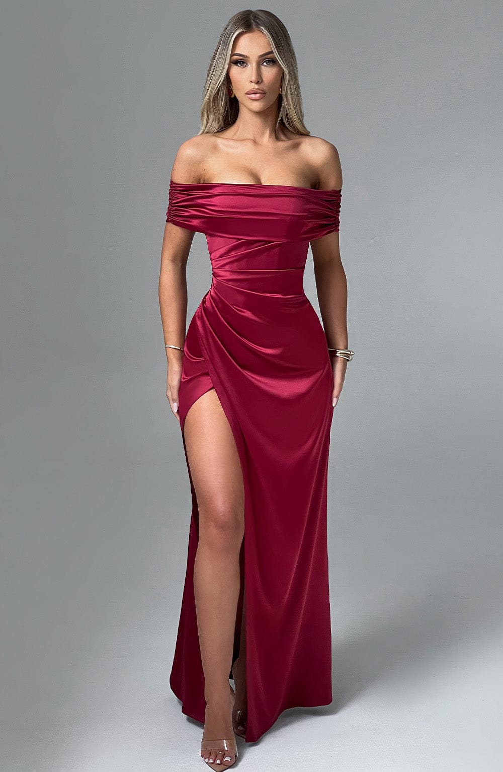 Belavie Gwendolynne Maxi Dress - Burgundy
