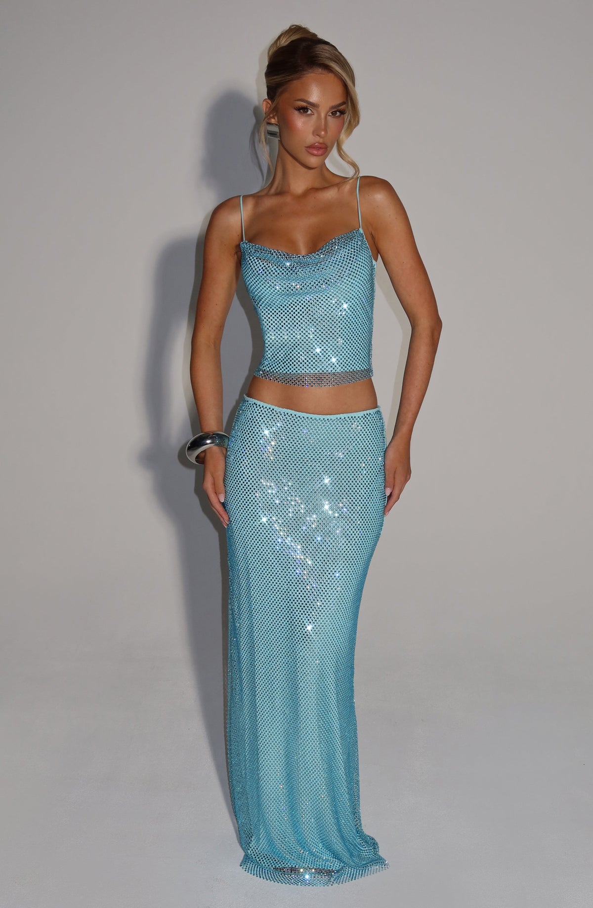 Belavie Halia Maxi Skirt - Aqua