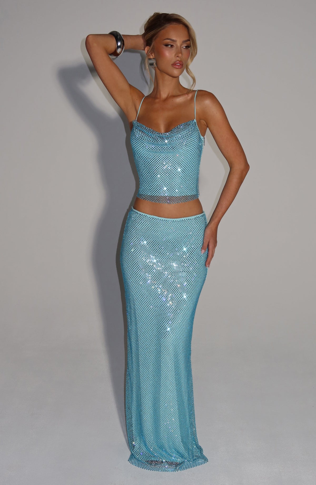 Belavie Halia Maxi Skirt - Aqua