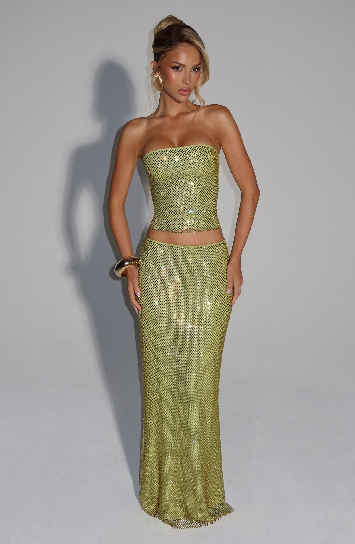 Belavie Halia Maxi Skirt - Olive