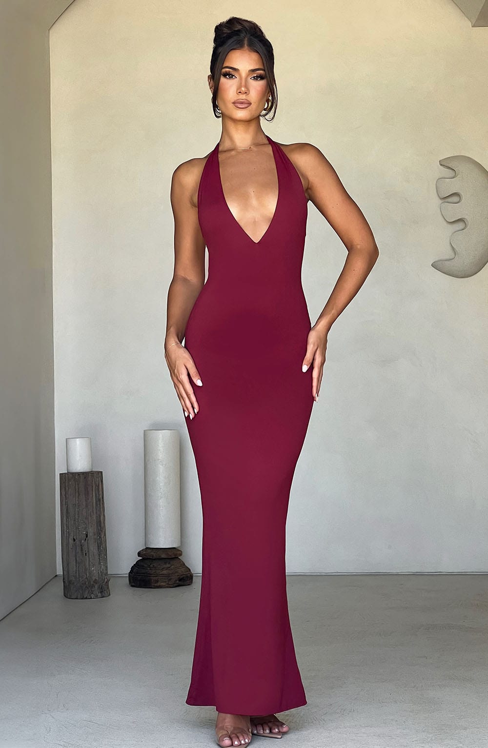 Belavie Harmoniella Maxi Dress - Burgundy