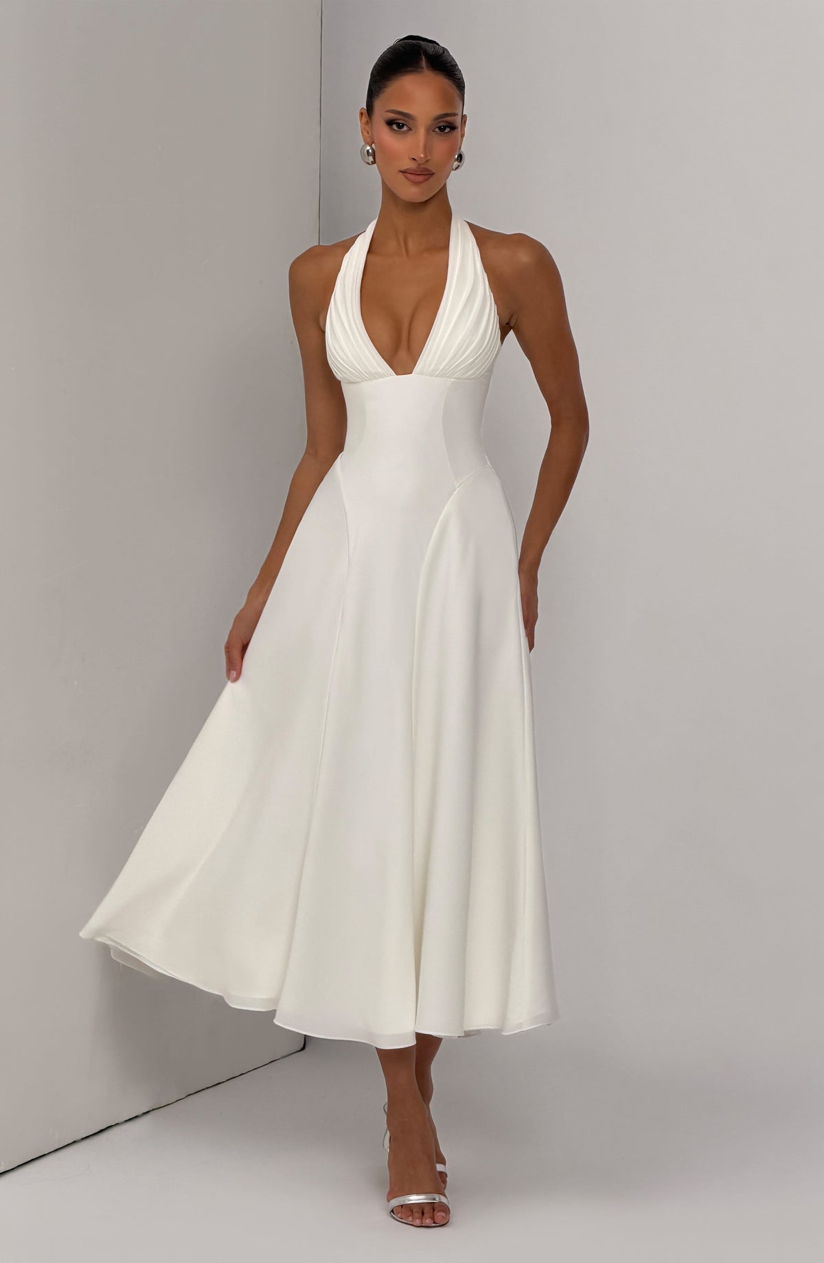 Belavie Haydenne Midi Dress - Ivory