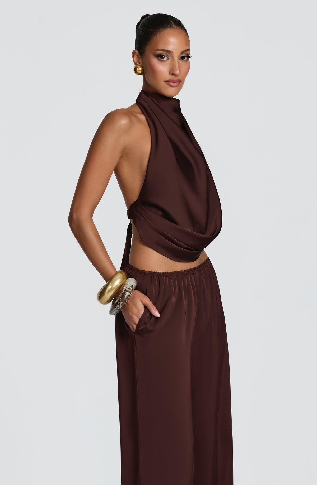 Belavie Hazela Top - Plum Brown