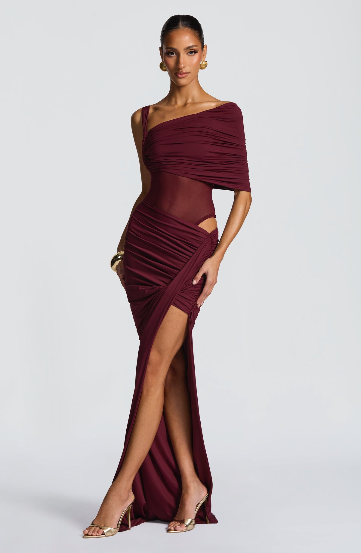 Belavie Henriettella Maxi Skirt - Cherry Lacquer