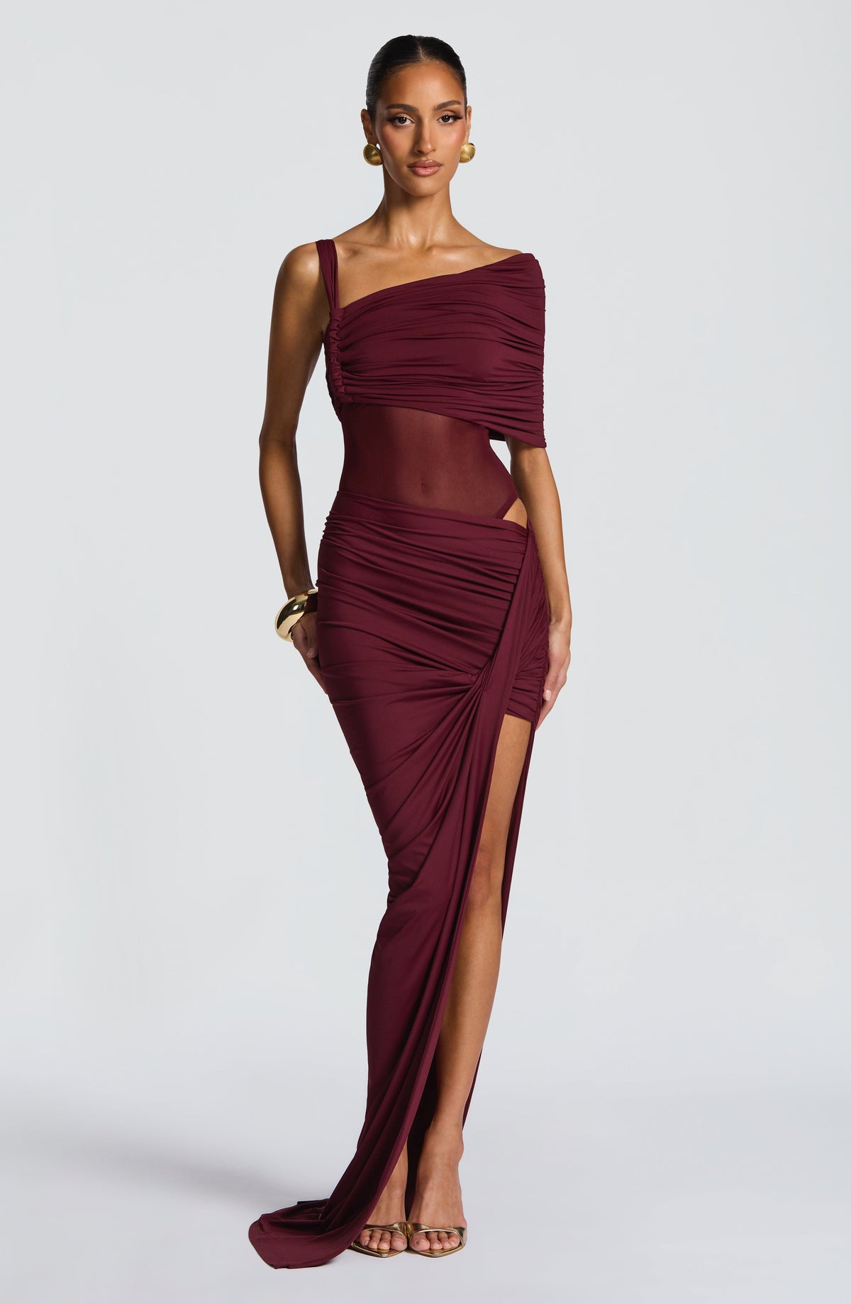 Belavie Henriettella Maxi Skirt - Cherry Lacquer