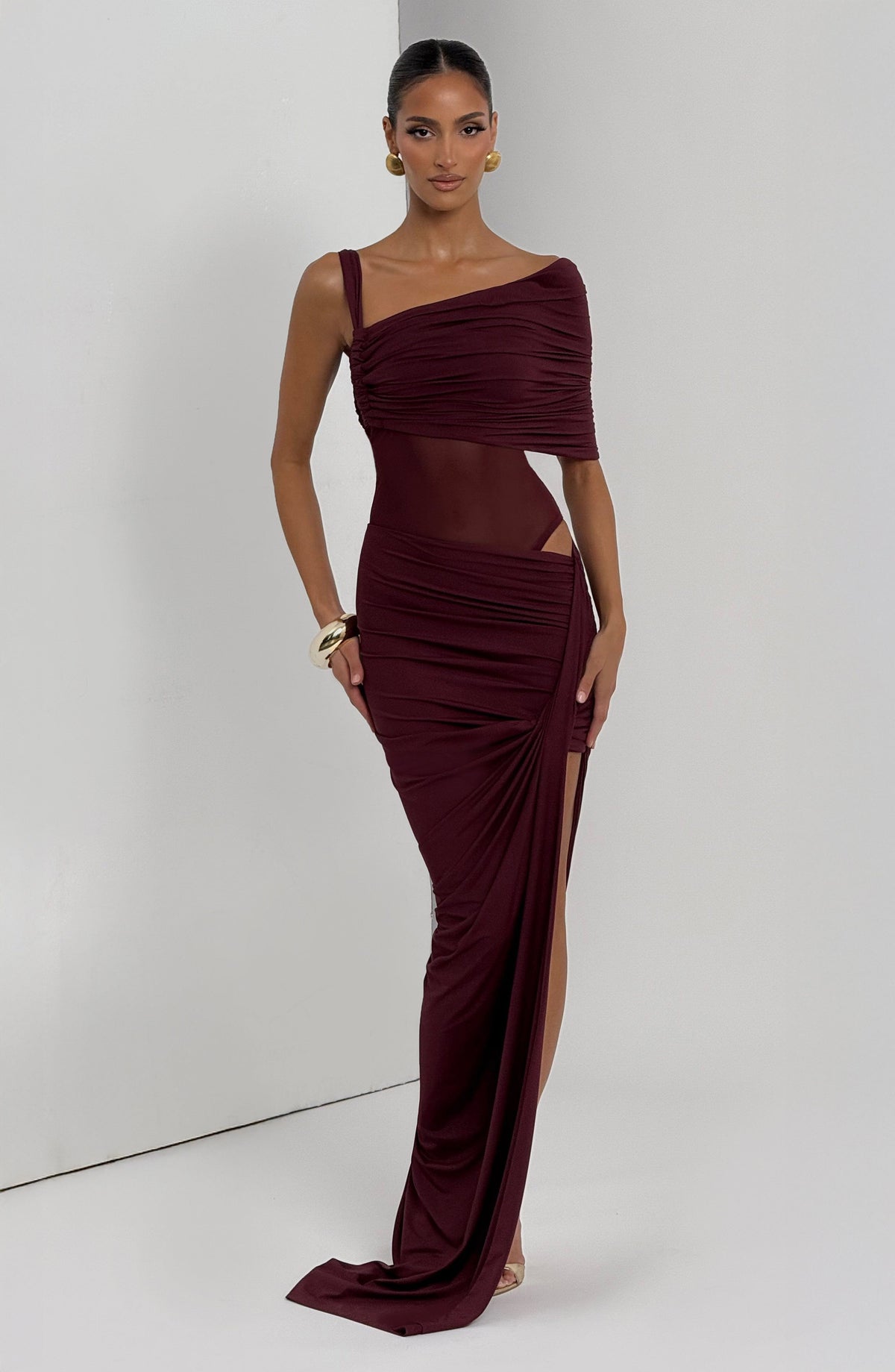 Belavie Henriettella Maxi Skirt - Cherry Lacquer