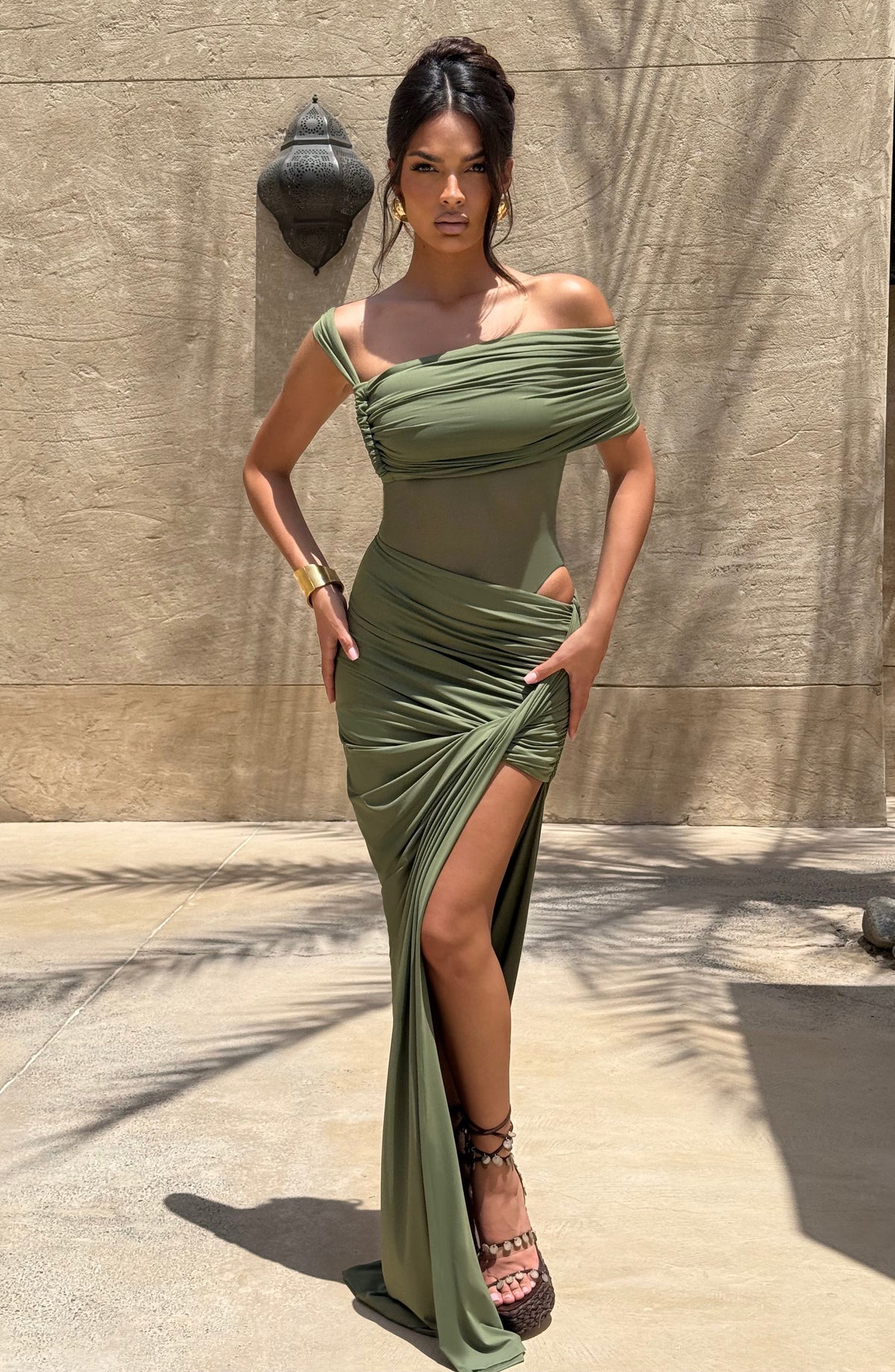 Belavie Henriettella Maxi Skirt - Khaki