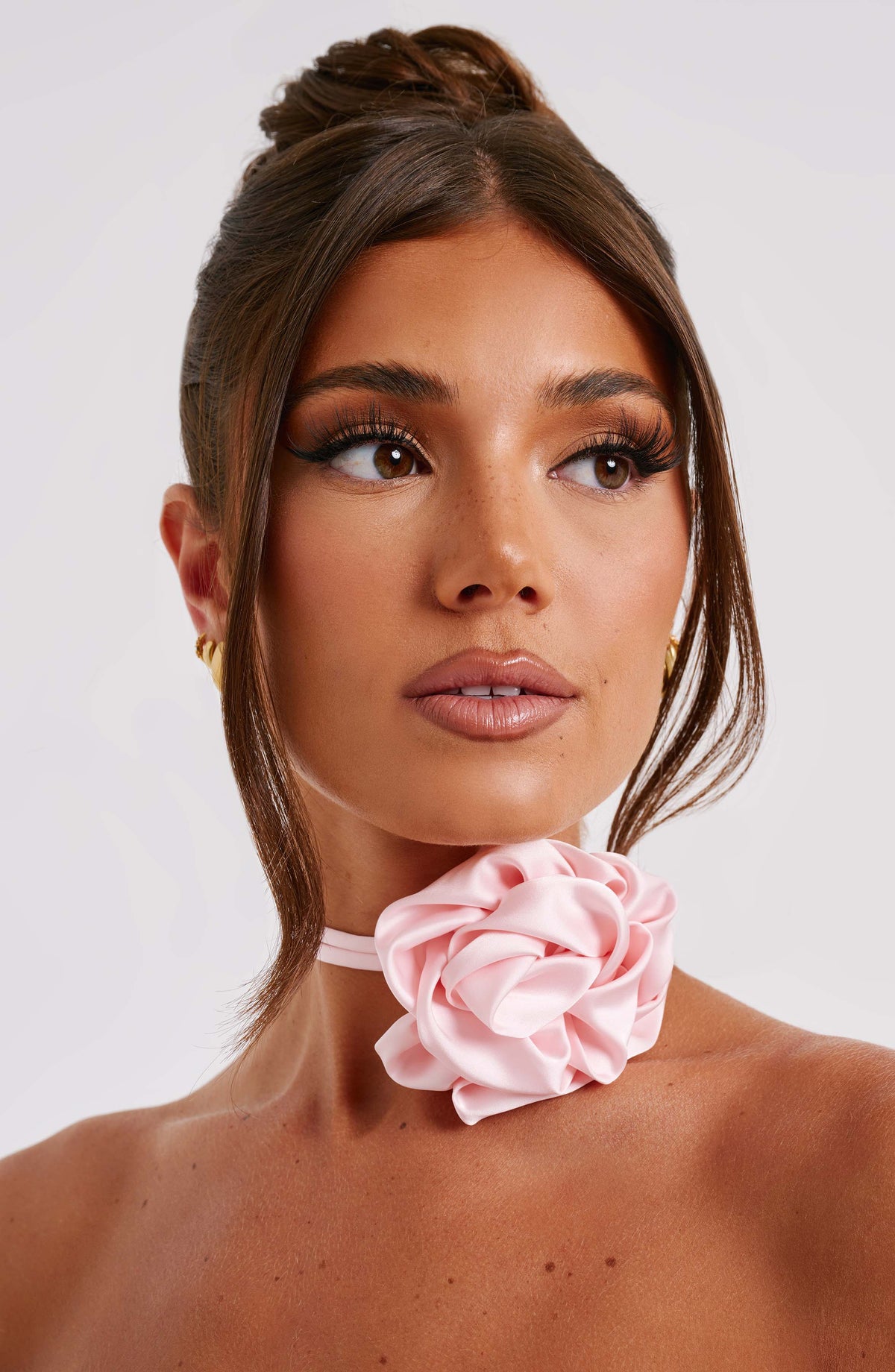Belavie Indiella Floral Neck Tie - Blush