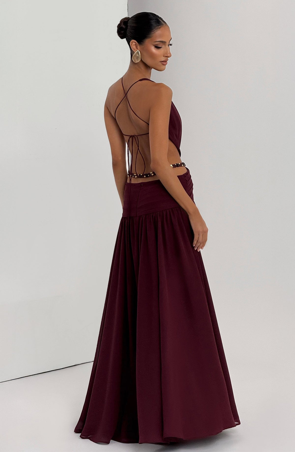 Belavie Indiannella Maxi Dress - Cherry Lacquer