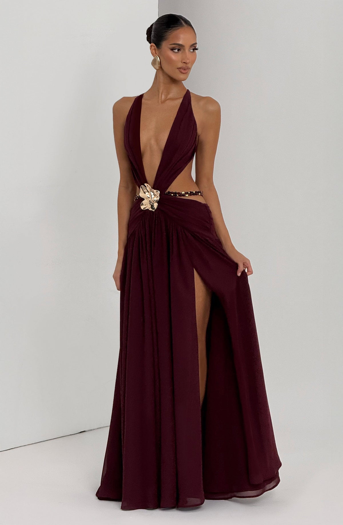 Belavie Indiannella Maxi Dress - Cherry Lacquer